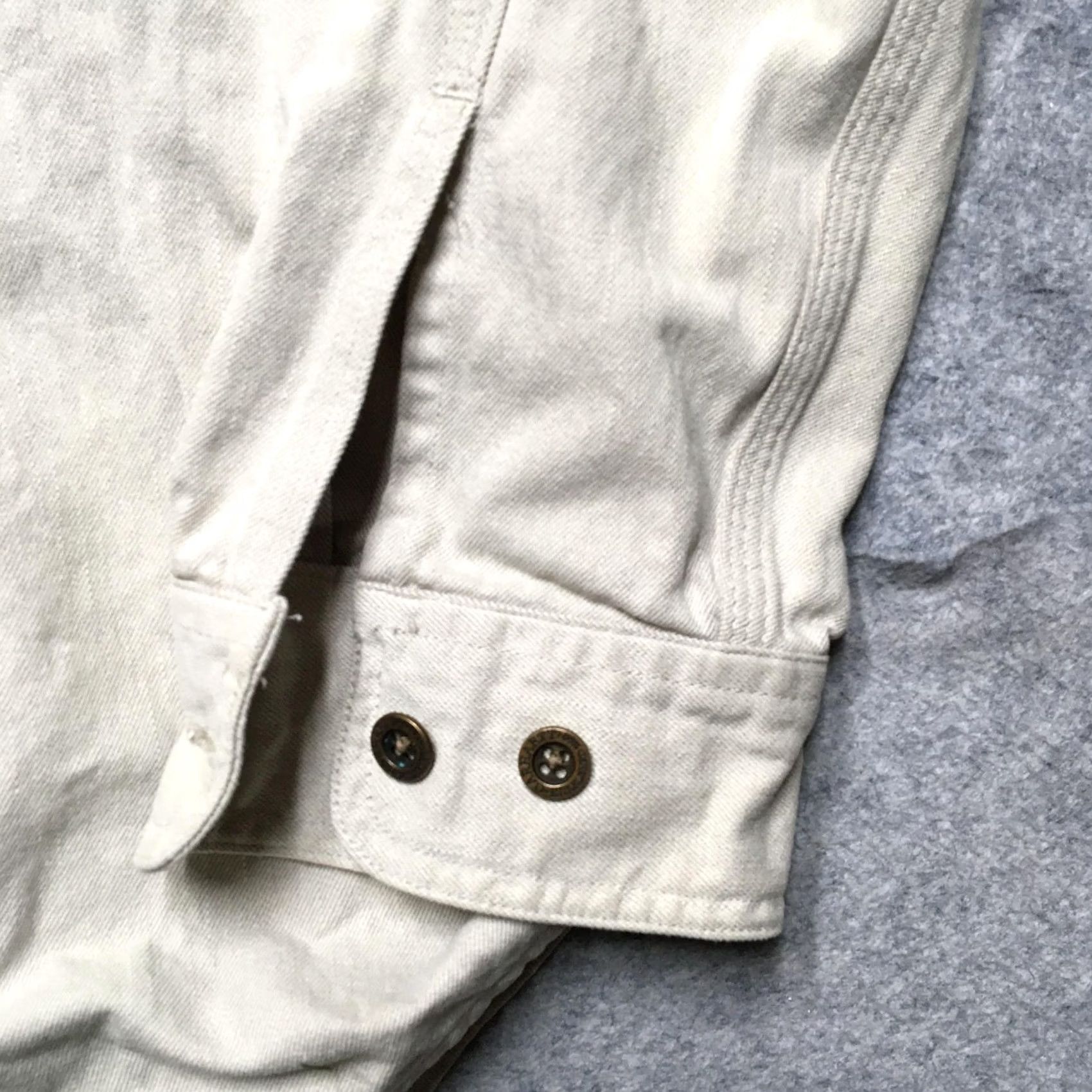 Carhartt Carhartt Shirt Mens M Beige Solid Long Sleeve Button-Up Workwear Canvas Size US M / EU 48-50 / 2 - 2 Thumbnail