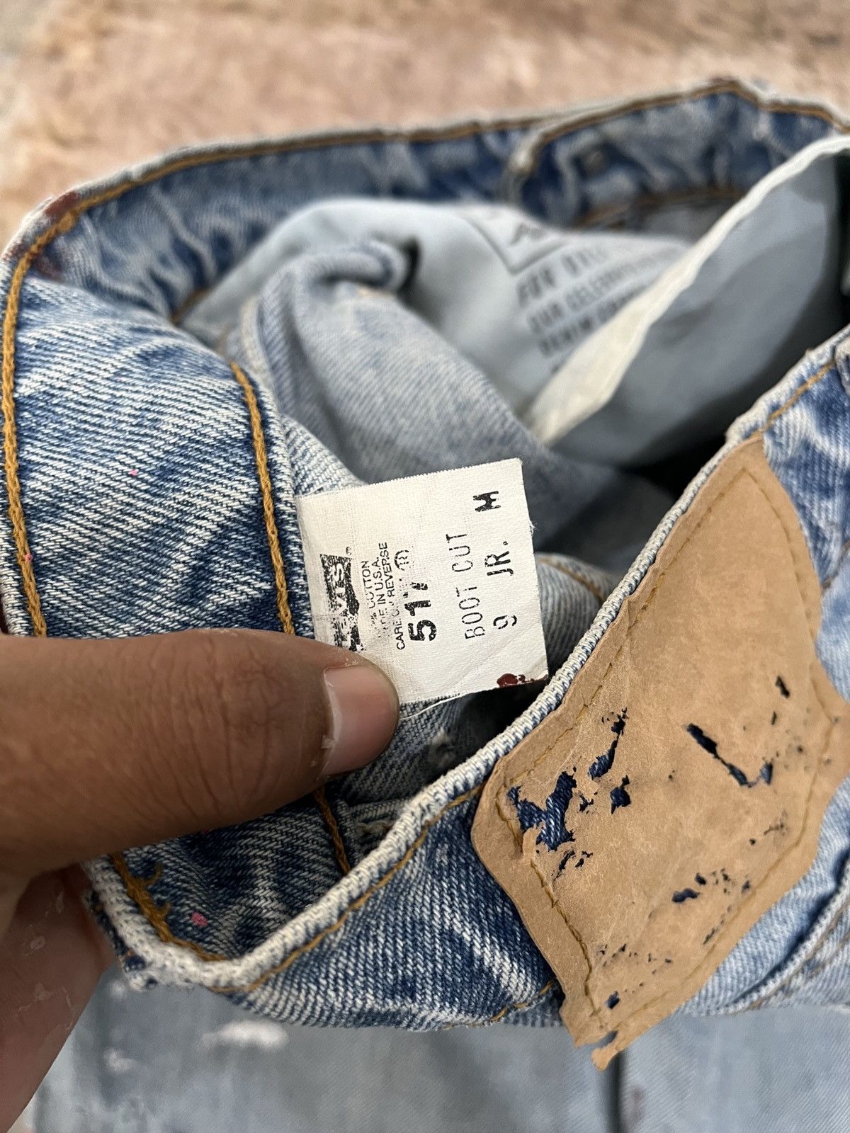 Hysteric Glamour × Levi's Flare 517 With Crazy Distressed Design Size US 28 / EU 44 - 23 Thumbnail