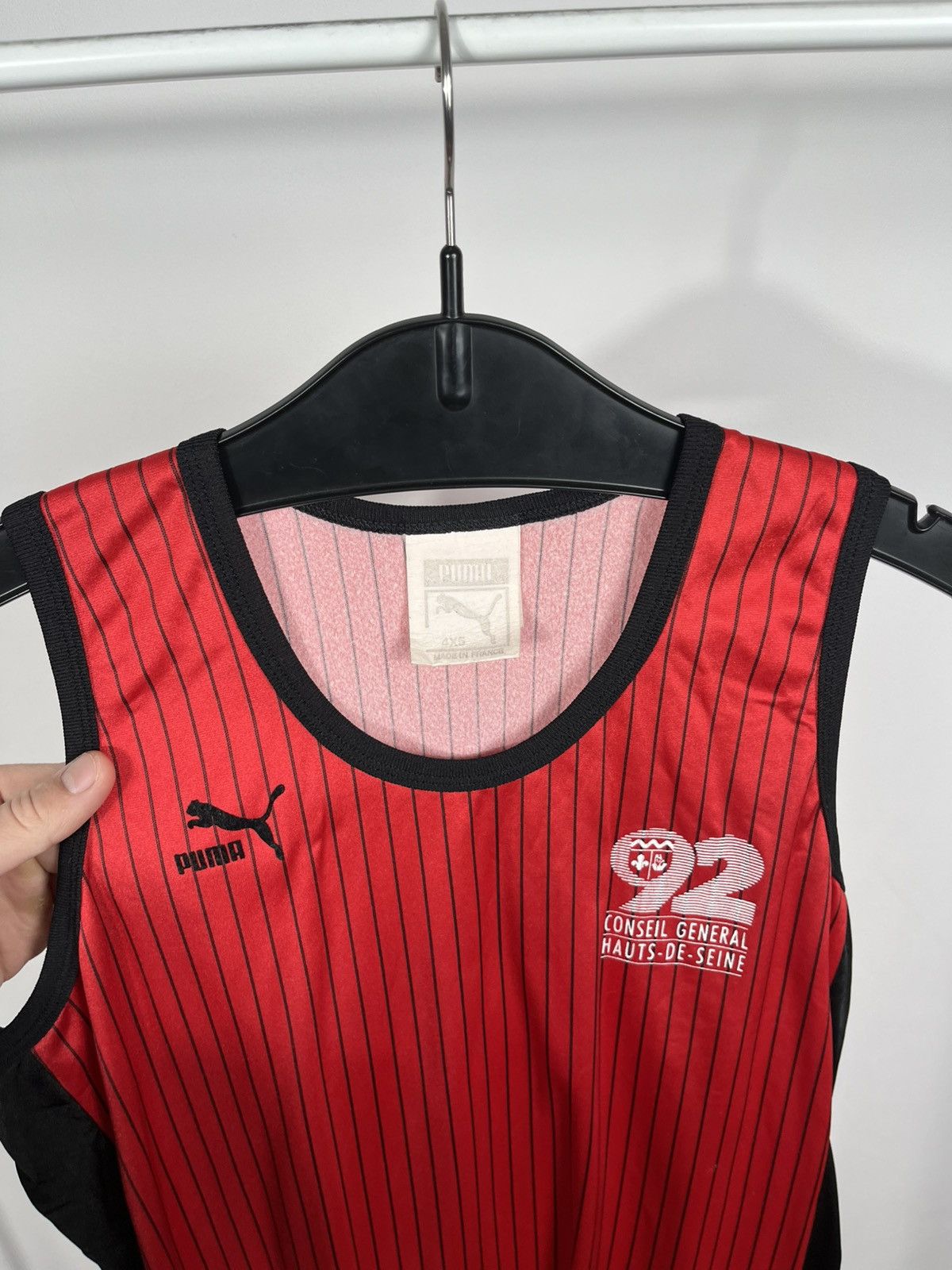 Puma Puma Vintage Tank Top Striped Made in France Jersey Shirt Size US S / EU 44-46 / 1 - 4 Thumbnail