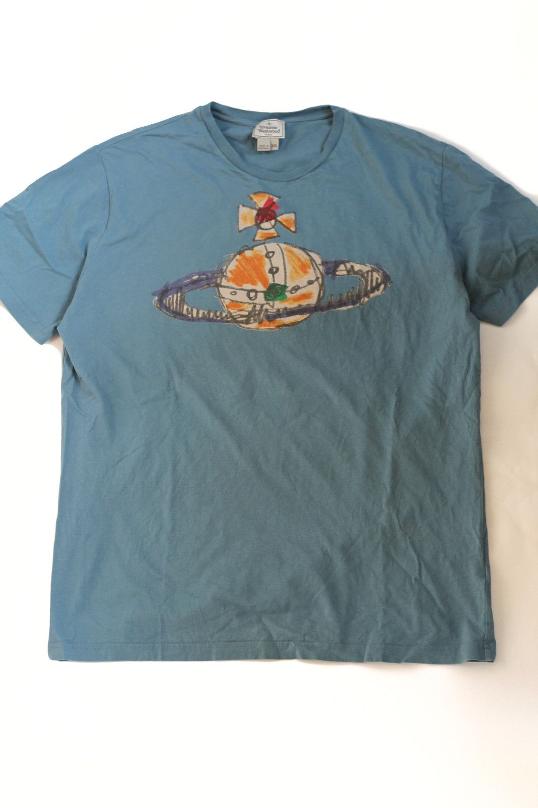 Vivienne Westwood Vintage Vivienne Westwood big print paint logo orb t shirt Size US XL / EU 56 / 4 - 1 Thumbnail