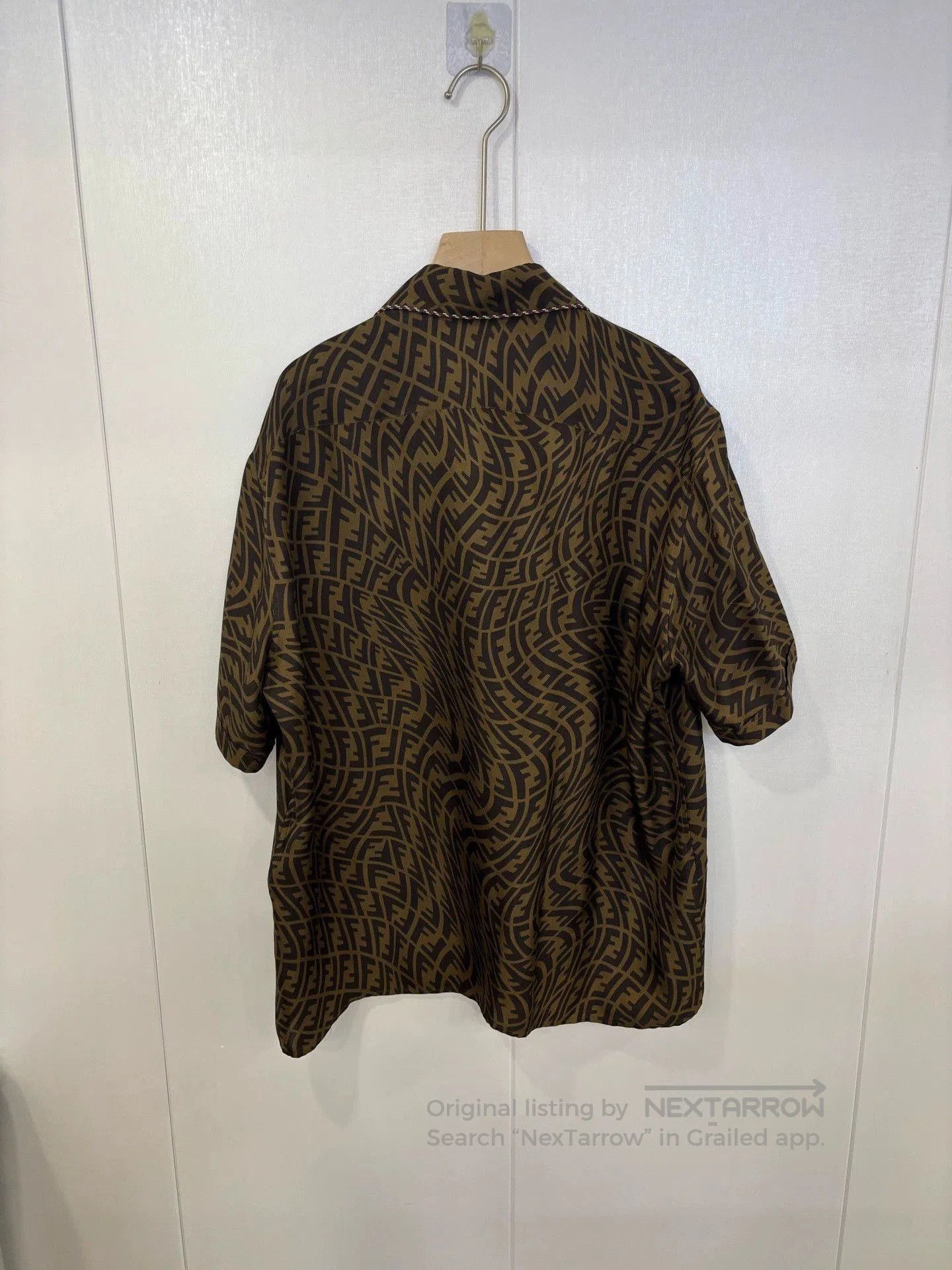 Fendi FENDI Double F Print Short Sleeve Shirt. Size US L / EU 52-54 / 3 - 2 Thumbnail