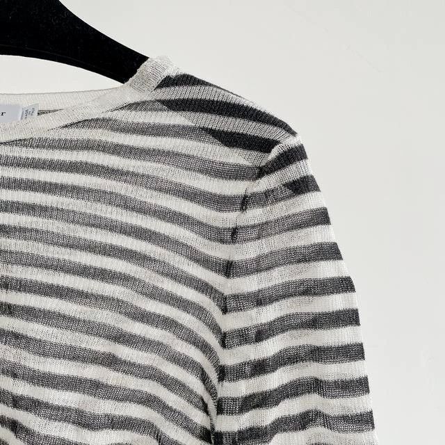 Dior Dior Black and white striped knitted long sleeves Size XS / US 0-2 / IT 36-38 - 3 Thumbnail