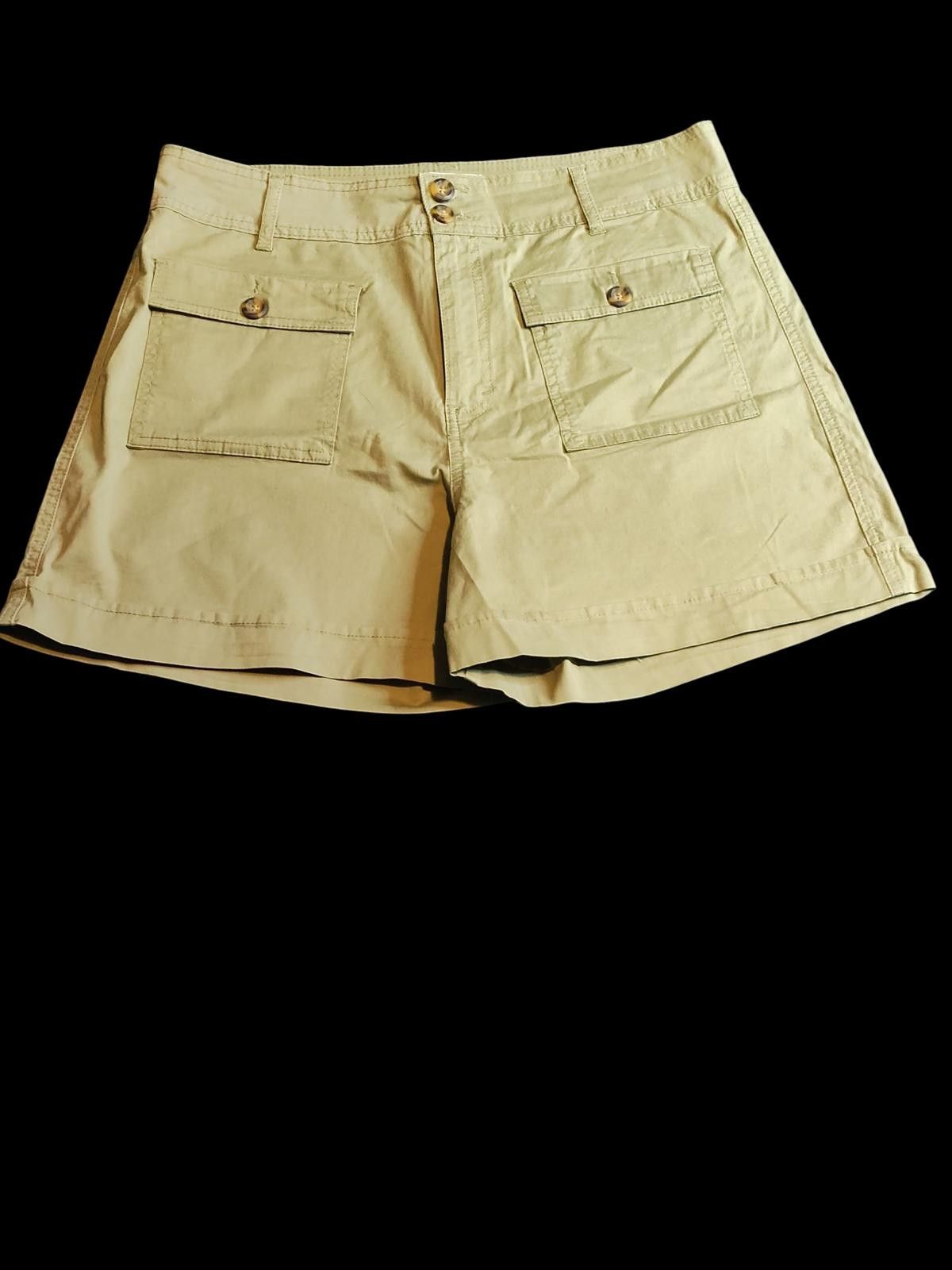 Designer Kensie Jeans Women's Khaki Chino Shorts Size 12/31 Size 31" - 1 Thumbnail