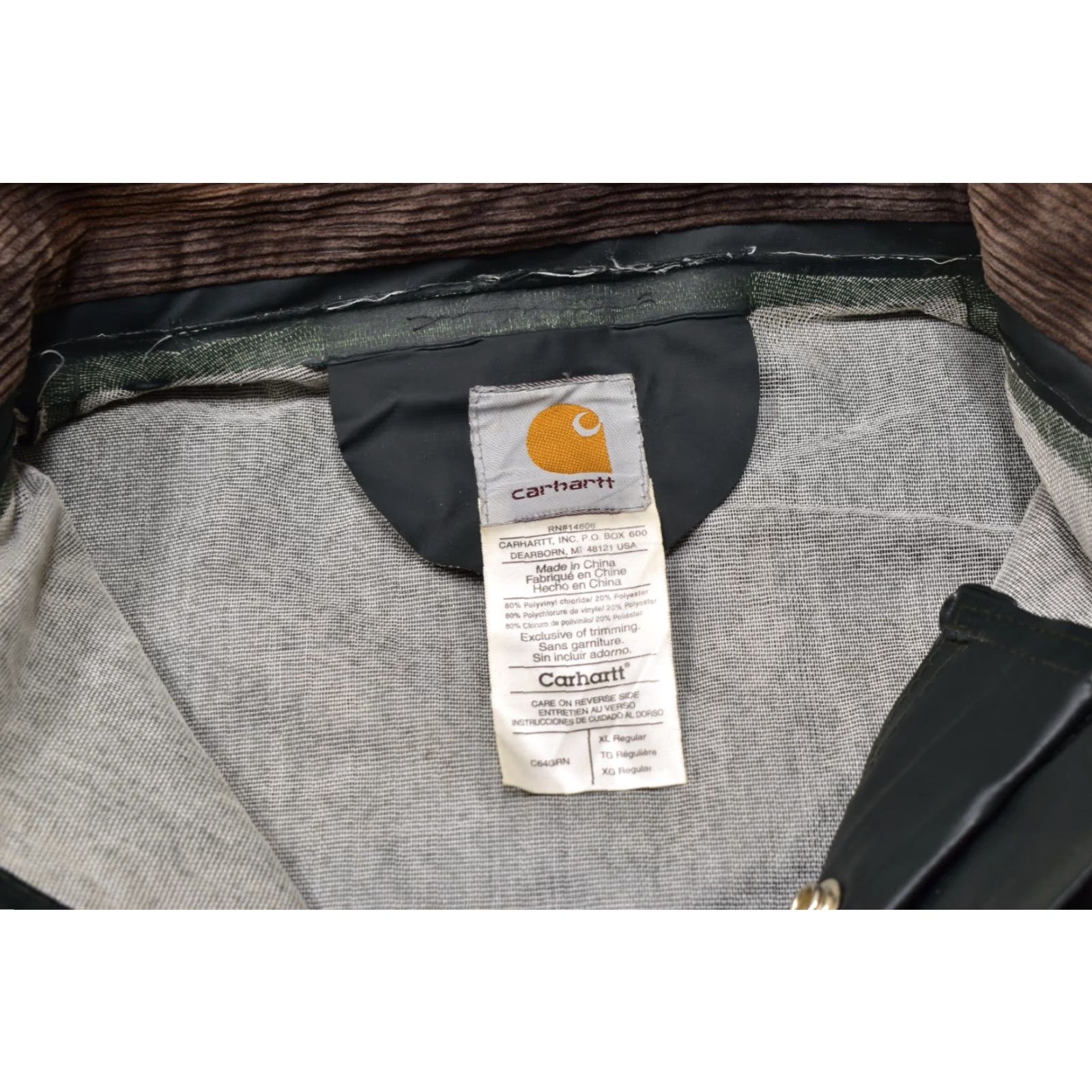 Carhartt Carhartt Jacket Rain Coat WaterProof Green XL Men C64GRN Outdoor Workwear Mid-Length Size US XL / EU 56 / 4 - 7 Thumbnail
