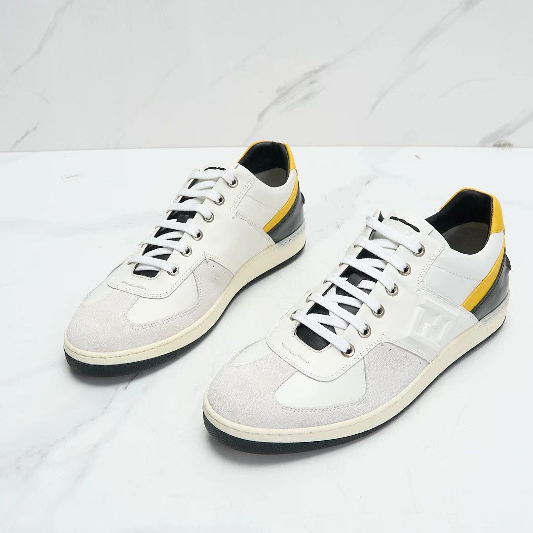 Fendi Authentic Fendi Men's Double F Lace-up Sneakers Size US 9 / EU 42 - 2 Thumbnail