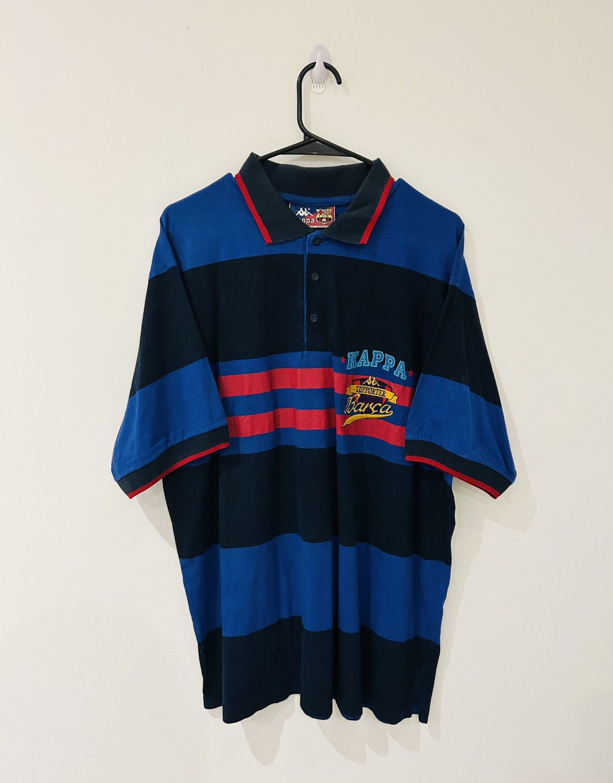 FC BARCELONA Kappa ゲームシャツ L相当 ブルー ブロークコア FC BARCELONA Kappa ゲームシャツ L相当 ブルー ブロークコア