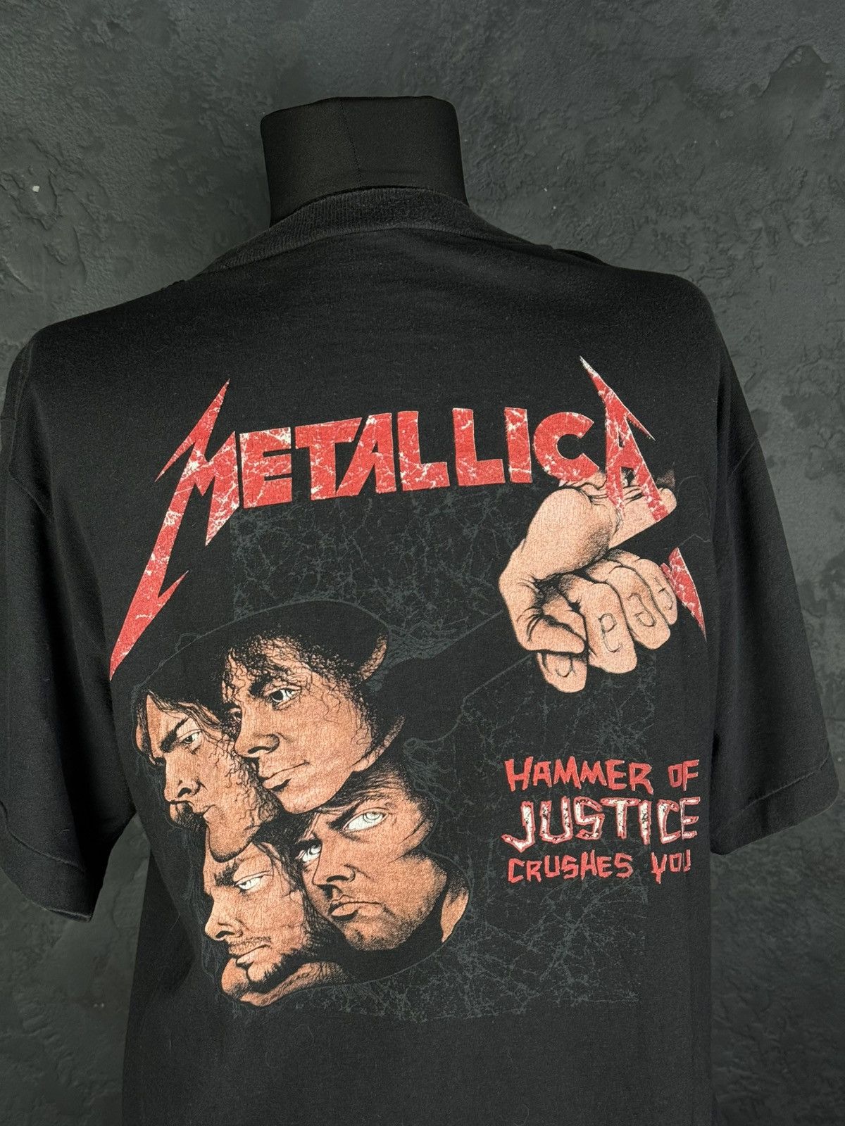 Band Tees 1988 Metallica Damaged Justice T-Shirt Vintage Big Logo Size US L / EU 52-54 / 3 - 11 Thumbnail