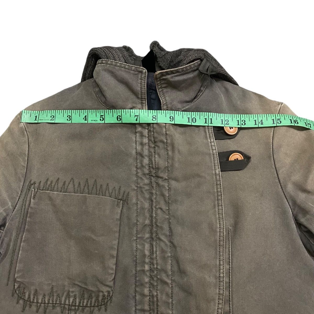 Other Vintage Corpo Nove Italy Hoodie Asymmetric Biker Jacket Size US S / EU 44-46 / 1 - 24 Thumbnail