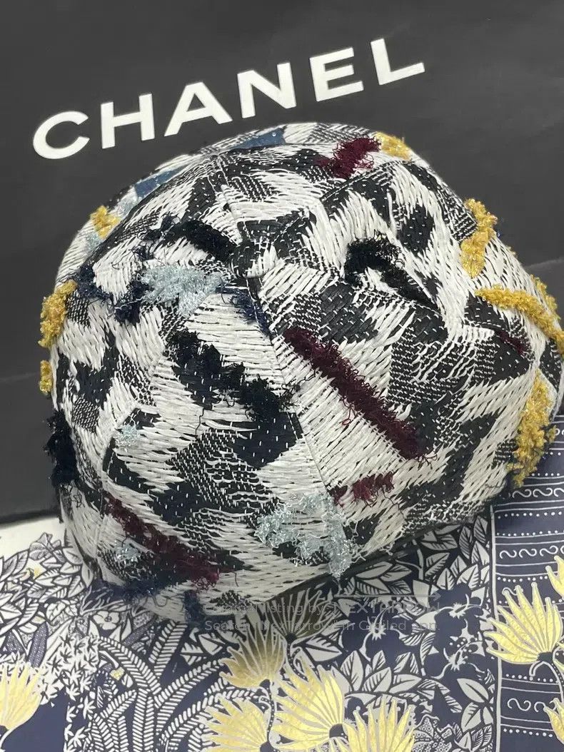 Chanel Chanel Rhinestone sequin tweed baseball cap Size ONE SIZE - 4 Thumbnail