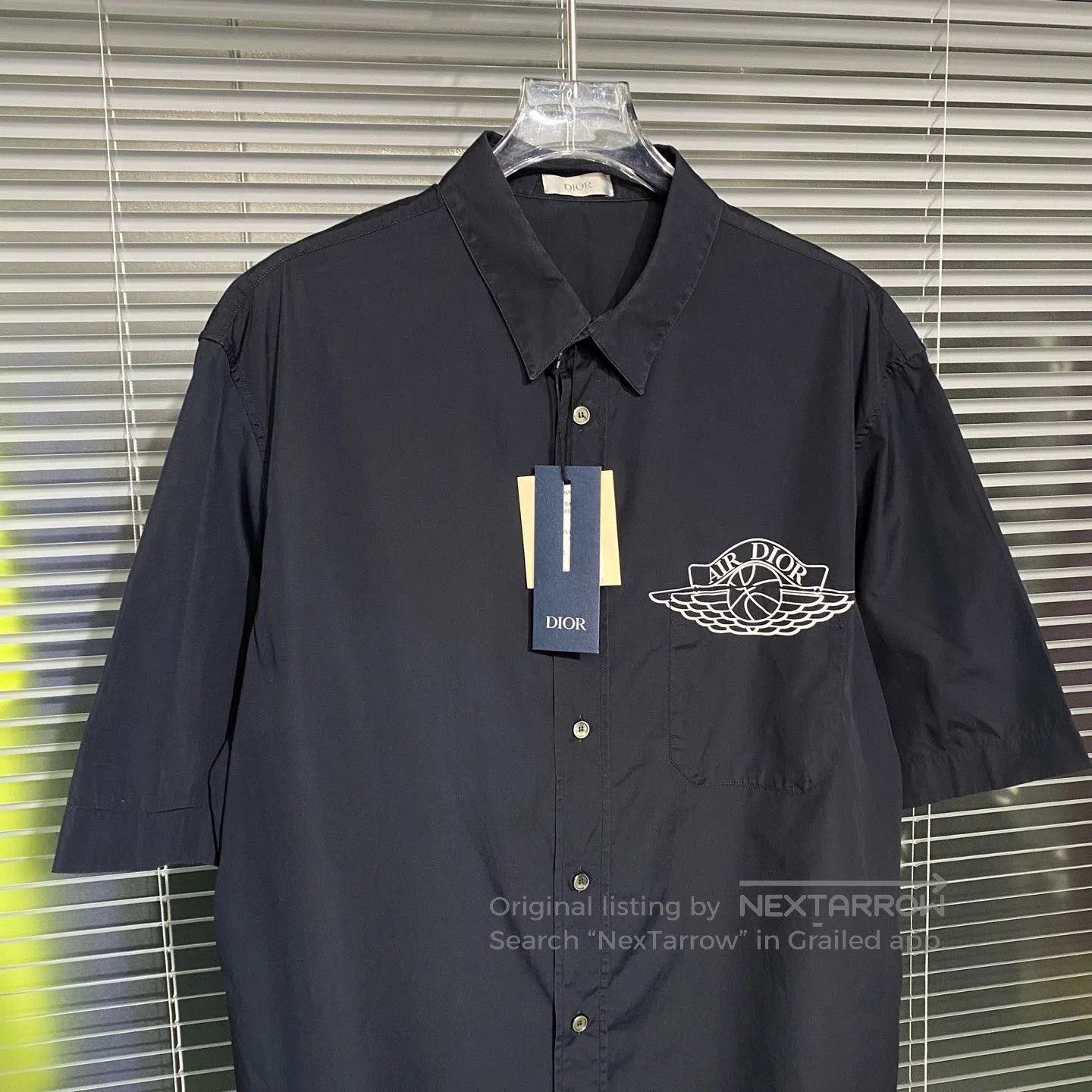 Dior dior short sleeve shirt with air jordan collaboration. Size US L / EU 52-54 / 3 - 5 Thumbnail