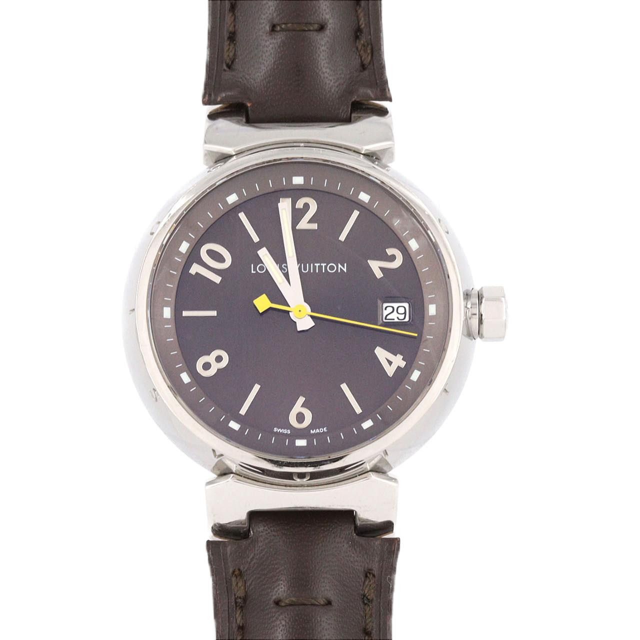 Louis Vuitton Louis Vuitton Louis Vuitton Tambour Stainless Steel Quartz Metal Quartz Q1311 DUTY FREE for USA Size ONE SIZE - 1 Thumbnail