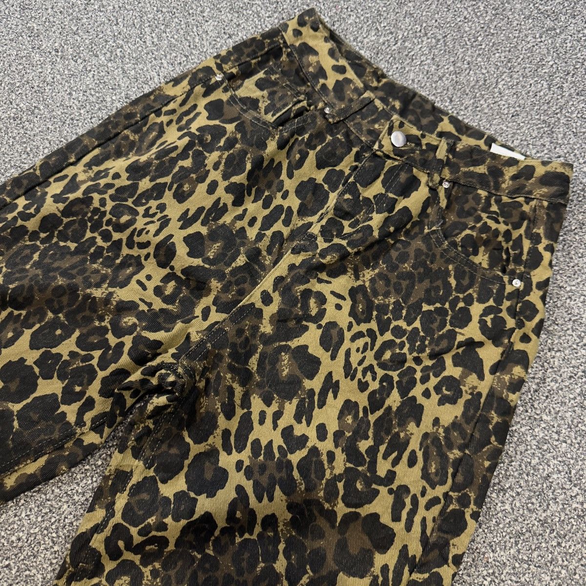 Hysteric Glamour Vintage Japanese y2k Crazy Baggy Balenciaga Leopard style Size US 28 / EU 44 - 3 Thumbnail
