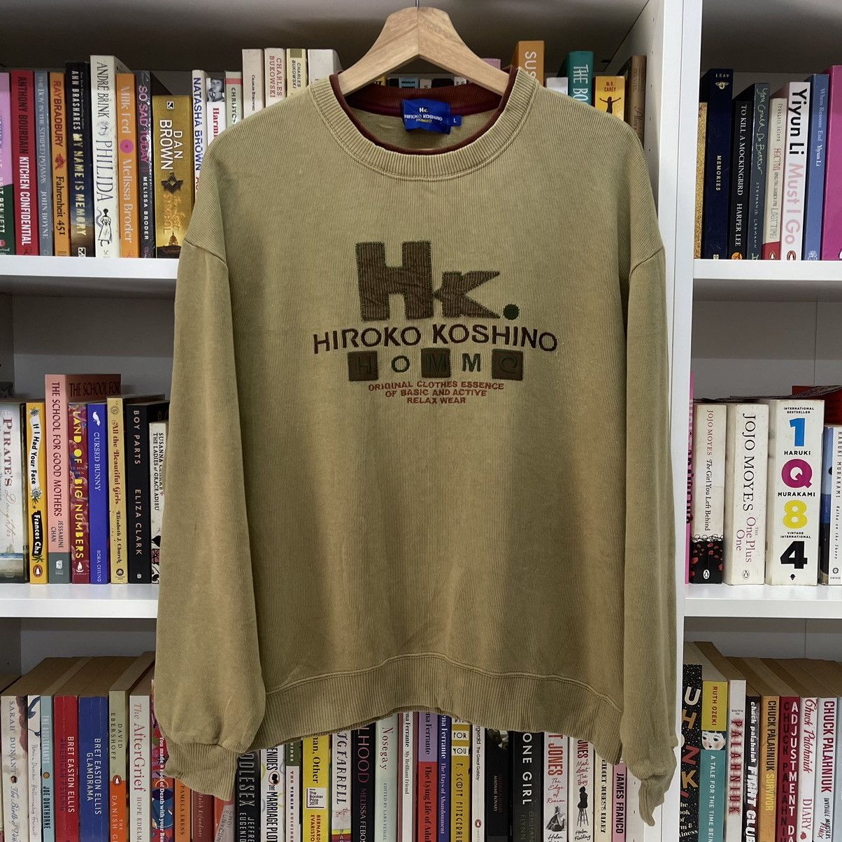Hiroko Koshino Homme × Japanese Brand Hiroko Koshino Homme Japan Olive Sweatshirt Size US L / EU 52-54 / 3 - 1 Thumbnail