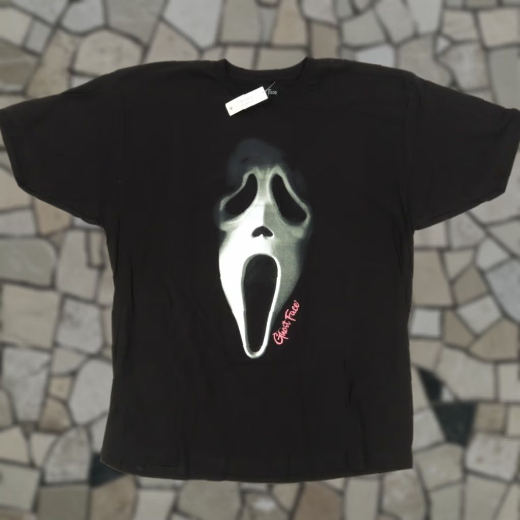 Vintage Ghostface Scream Mask Solid T-Shirt Black Men's 2XL Shirt Men 2XL Ghostface Scream Mask Solid T-Shirt Black Size US XXL / EU 58 / 5 - 1 Thumbnail