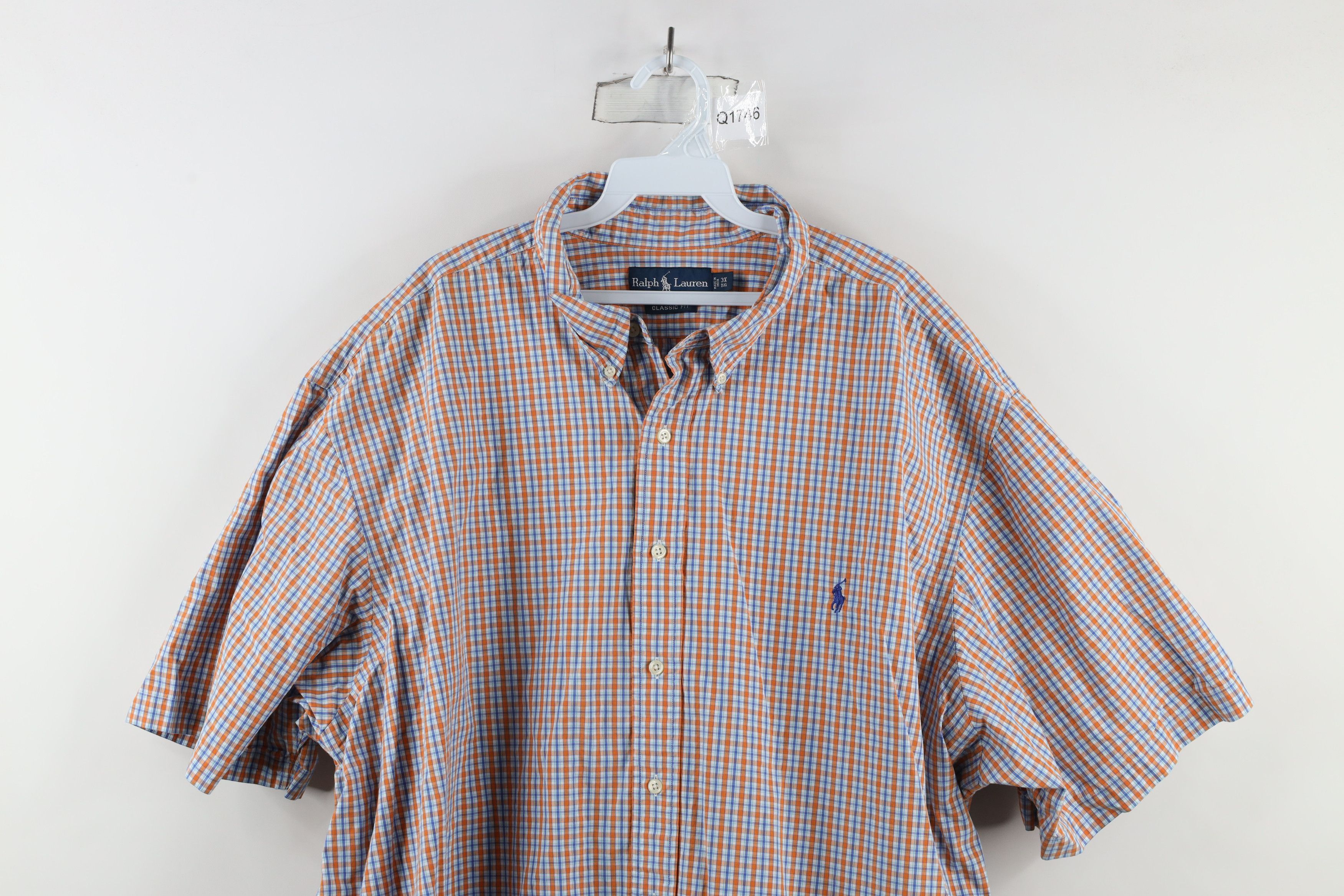 Ralph Lauren × Vintage Vintage 90s Ralph Lauren Short Sleeve Collared Button Shirt Size US XXL / EU 58 / 5 - 2 Thumbnail