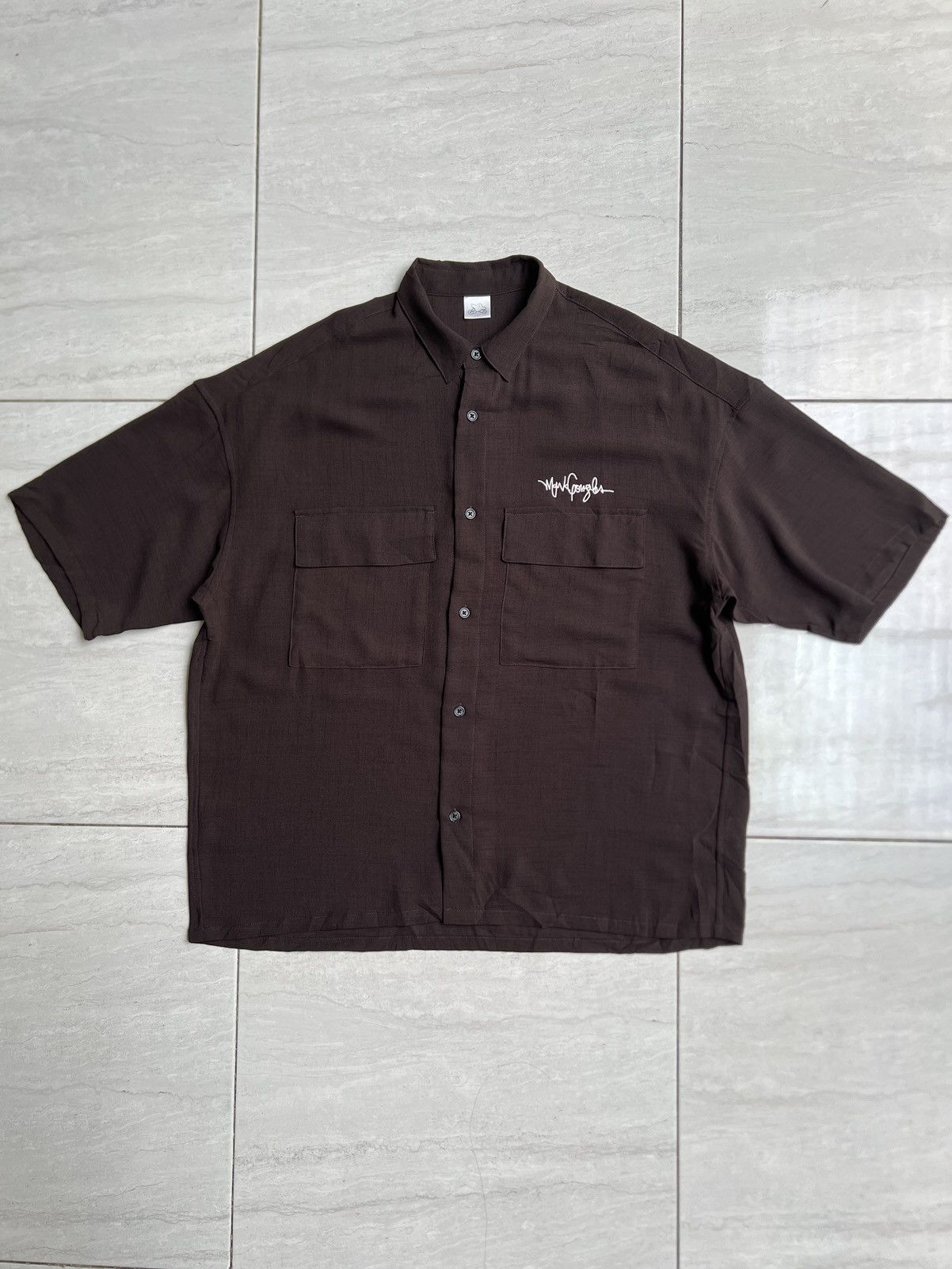Other Mark Gonzales Brown Boxy Outer Shirt Size US XL / EU 56 / 4 - 1 Thumbnail