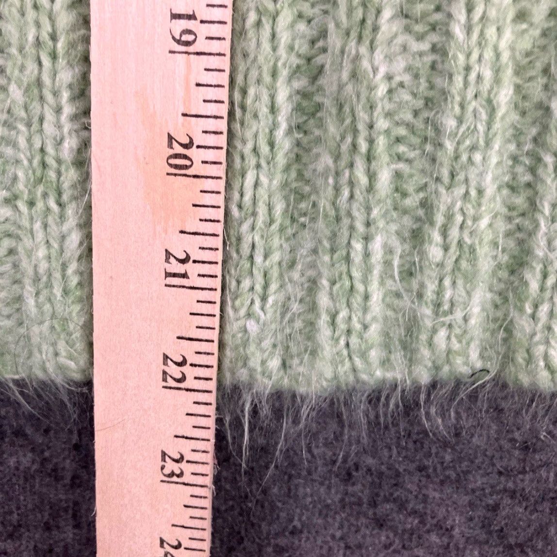 Vintage Fashion Bug Sweater Women's Large Turtleneck Ribbed Knit Cozy Green Classic Size L / US 10 / IT 46 - 5 Thumbnail