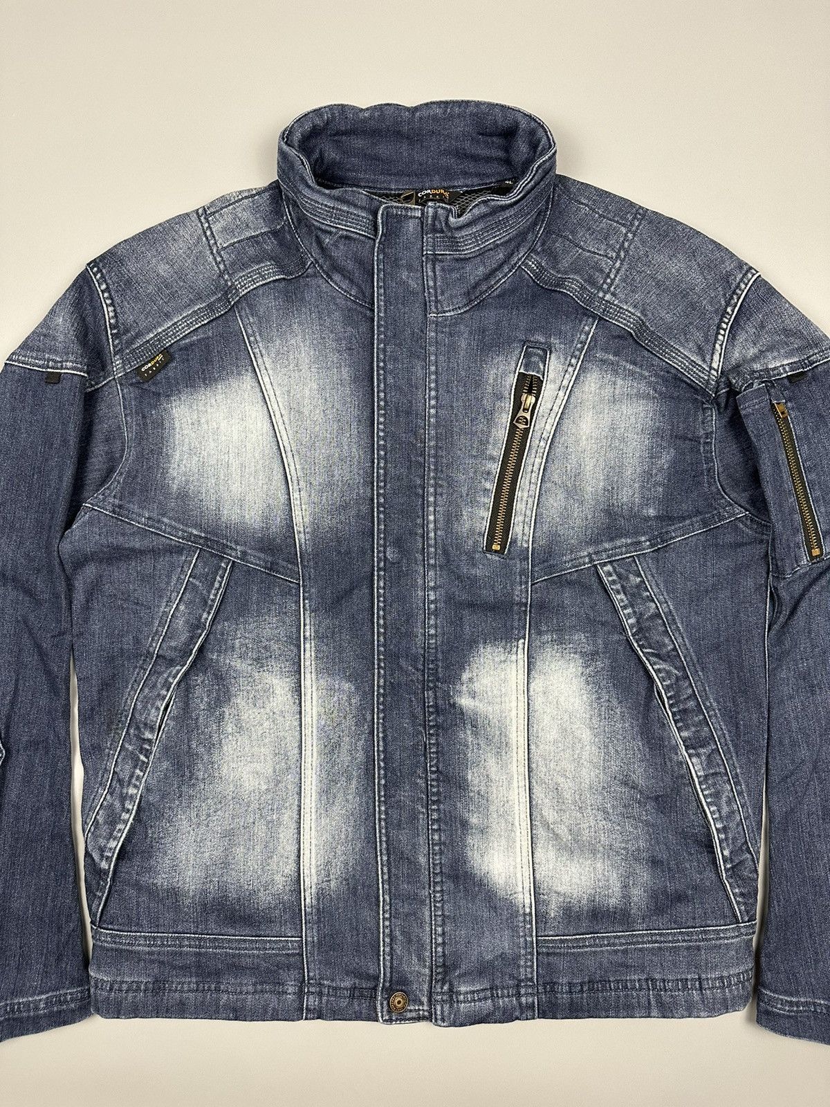 If Six Was Nine × Le Grande Bleu (L.G.B.) NWZ Next Workerz X Feildcore Cordura Denim Jacket Size US XXL / EU 58 / 5 - 4 Thumbnail