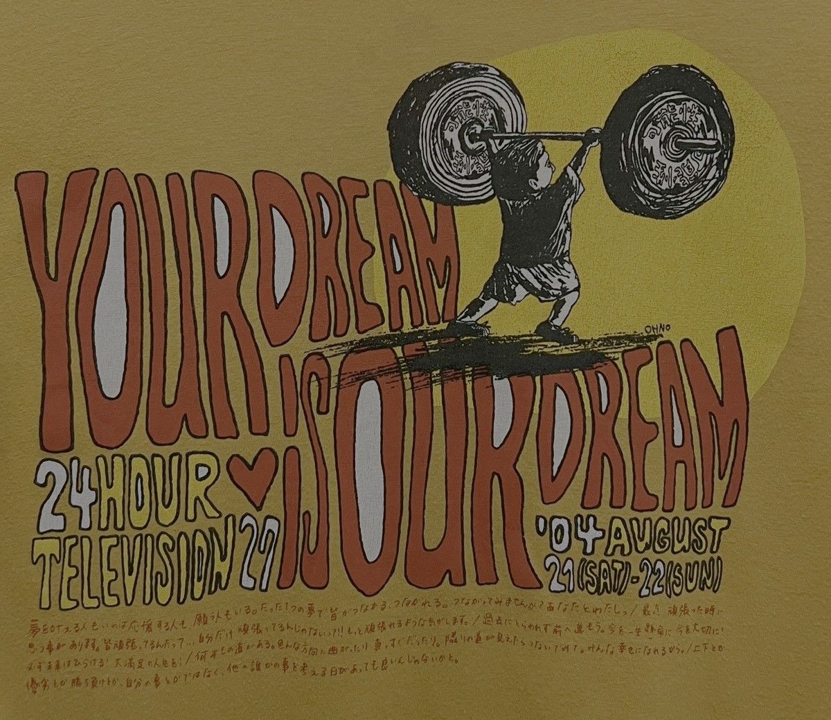 Vintage NTV YOUR DREAM IS OUR DREAM 24 HOUR TELEVISION CHARI-T-SHIRT Size US L / EU 52-54 / 3 - 3 Thumbnail