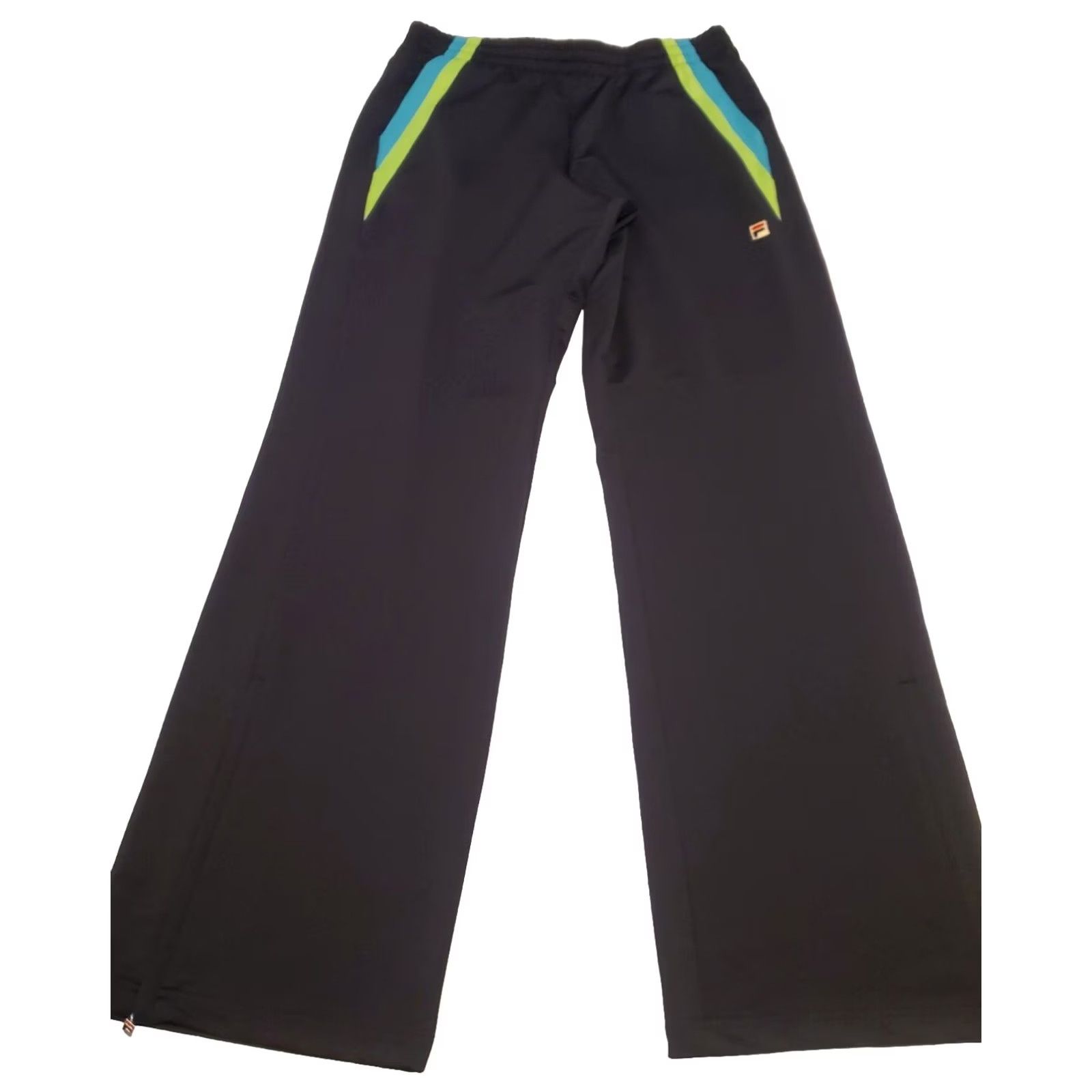 Fila VINTAGE FILA Sport Retro Jogger Track Pants Nylon Ankle Zipper Ladies XL Navy BLUE Wide-Leg New with Tags Women Track Pants Size 40" / US 18 - 4 Thumbnail