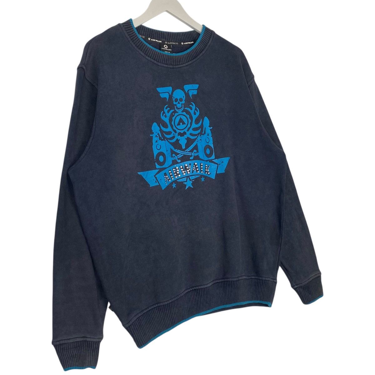 Vintage Vintage Airwalk Skateboard Sweatshirt Crewneck Big Logo Blue Size US M / EU 48-50 / 2 - 3 Thumbnail