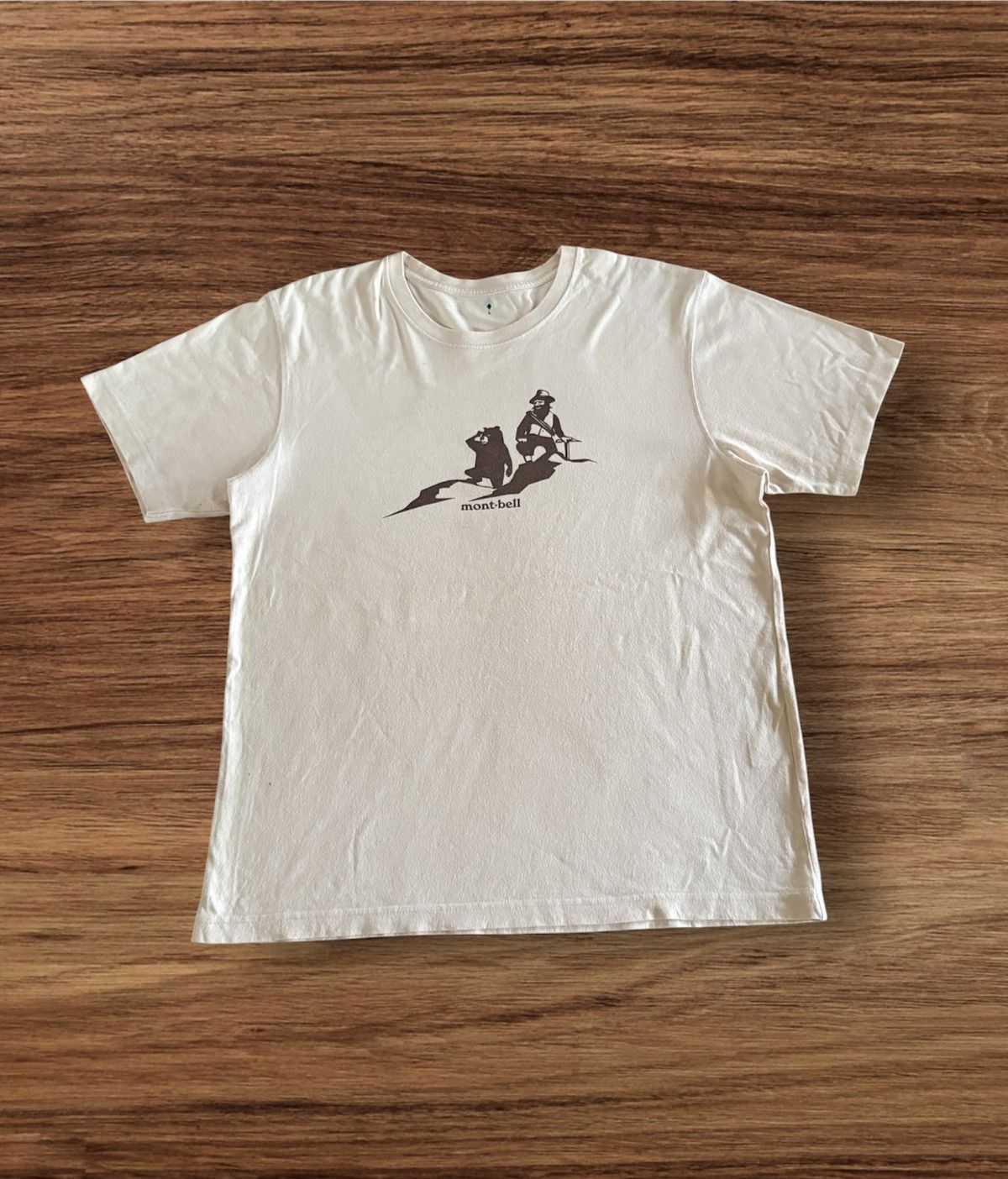 Japanese Brand Montbell Over Print Tee