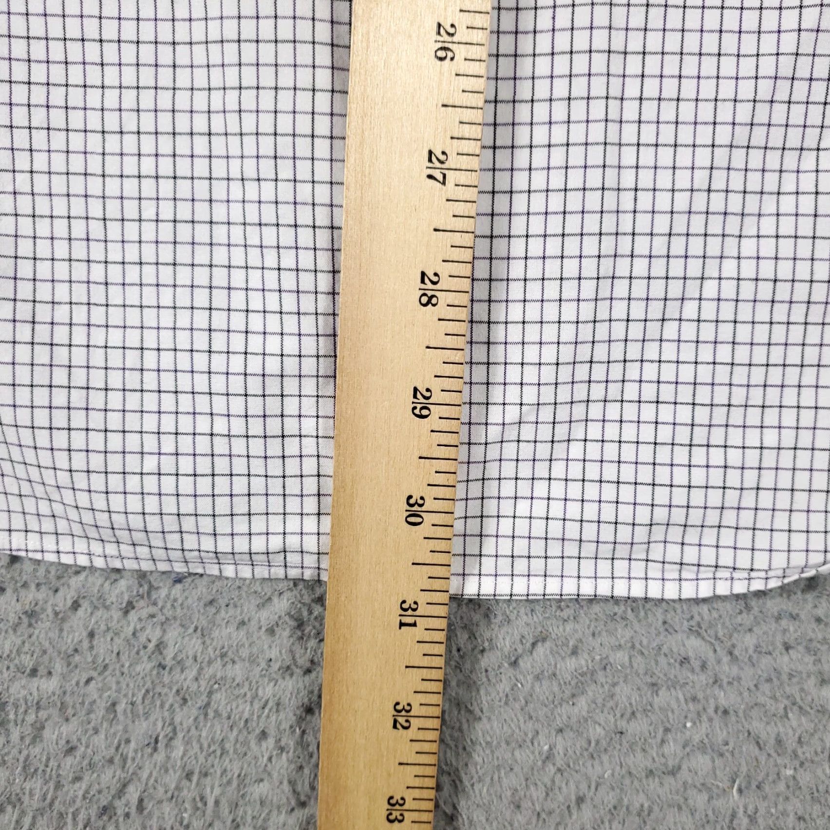 Ralph Lauren Ralph Lauren Shirt Dress Shirt 15.5 White Purple Check Long Sleeve Button Up Mens Size 40R - 6 Thumbnail