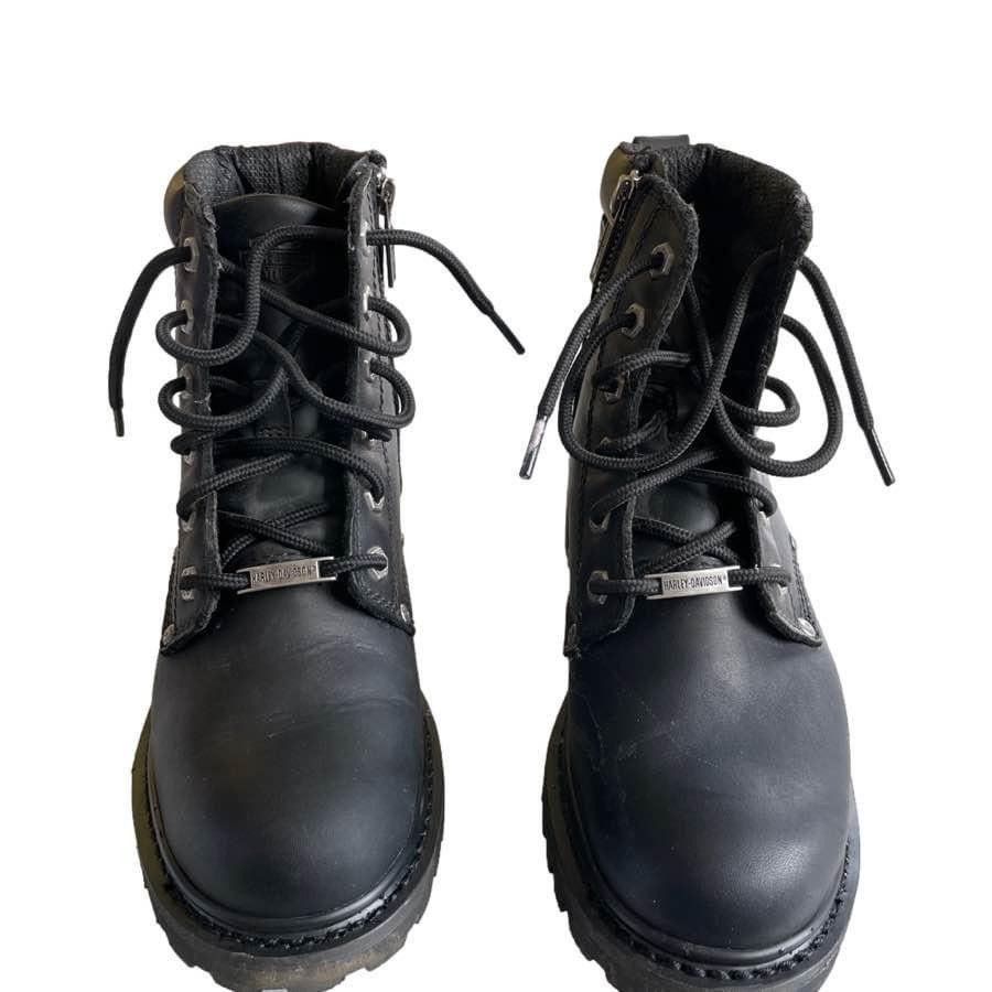 image of Harley Davidson Harley-Davidson Women's 8M Loralei Waterproof Leather Boots in Black