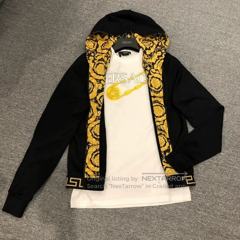 Versace Versace Baseball uniform hooded jacket Size US L / EU 52-54 / 3 - 7 Thumbnail