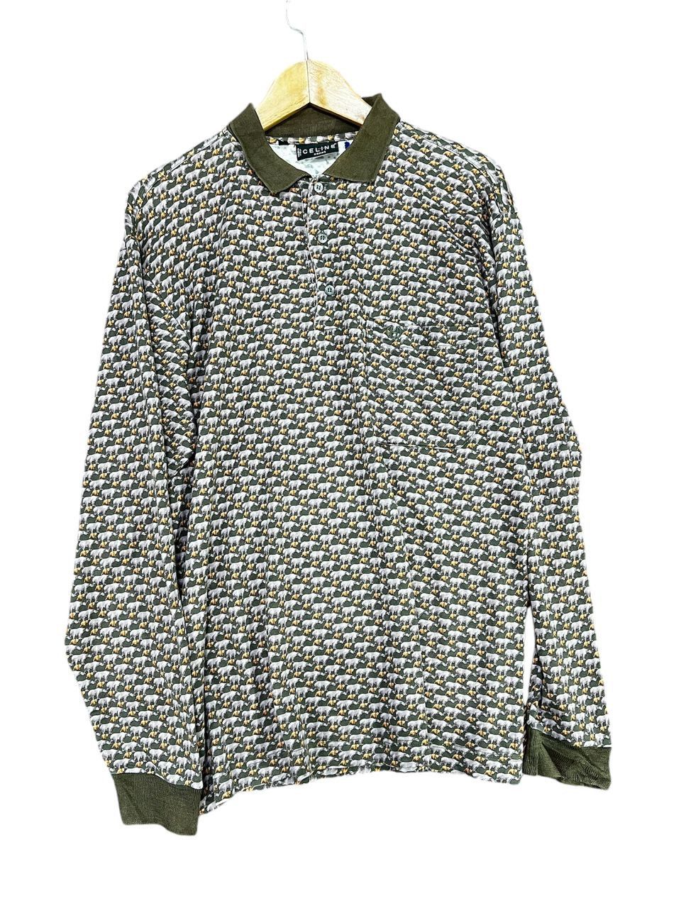 Celine Vintage Celine Full Print 🐻 Bear Motif Size US L / EU 52-54 / 3 - 1 Thumbnail