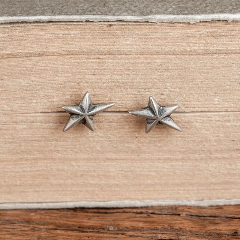 Jewelry Tiny Star Stud Earrings 925 Sterling Silver Ear Jewelry Gift Size ONE SIZE - 4 Thumbnail
