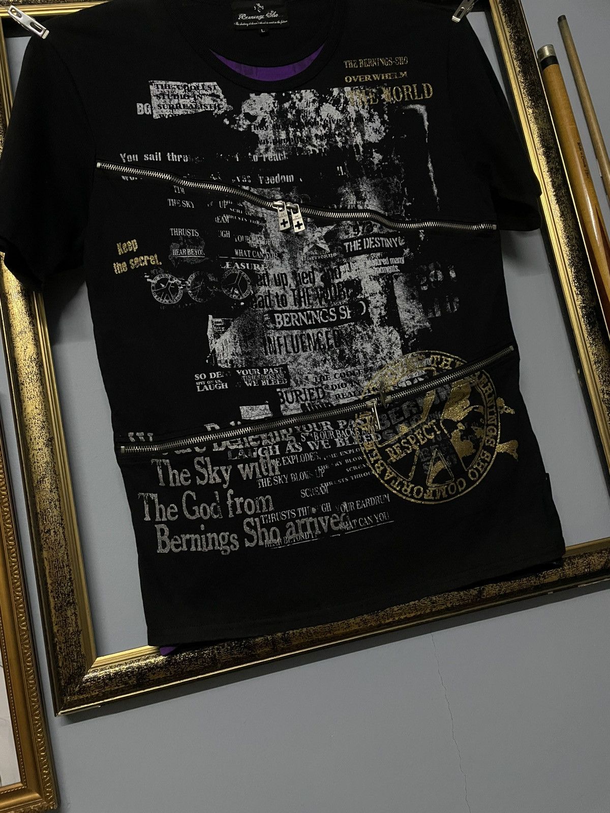 Hysteric Glamour Vintage 1990s Japan Designer Bernings Sho Punk Bondage Tee Size US S / EU 44-46 / 1 - 5 Thumbnail