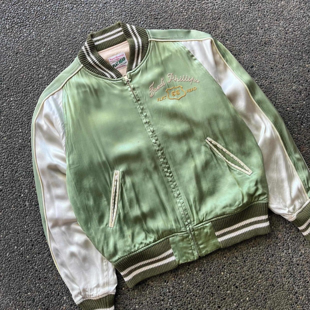 The Flat Head The Flat Head Co. Freds Phillips Chainstitch Souvenir Jacket Size US M / EU 48-50 / 2 - 7 Thumbnail