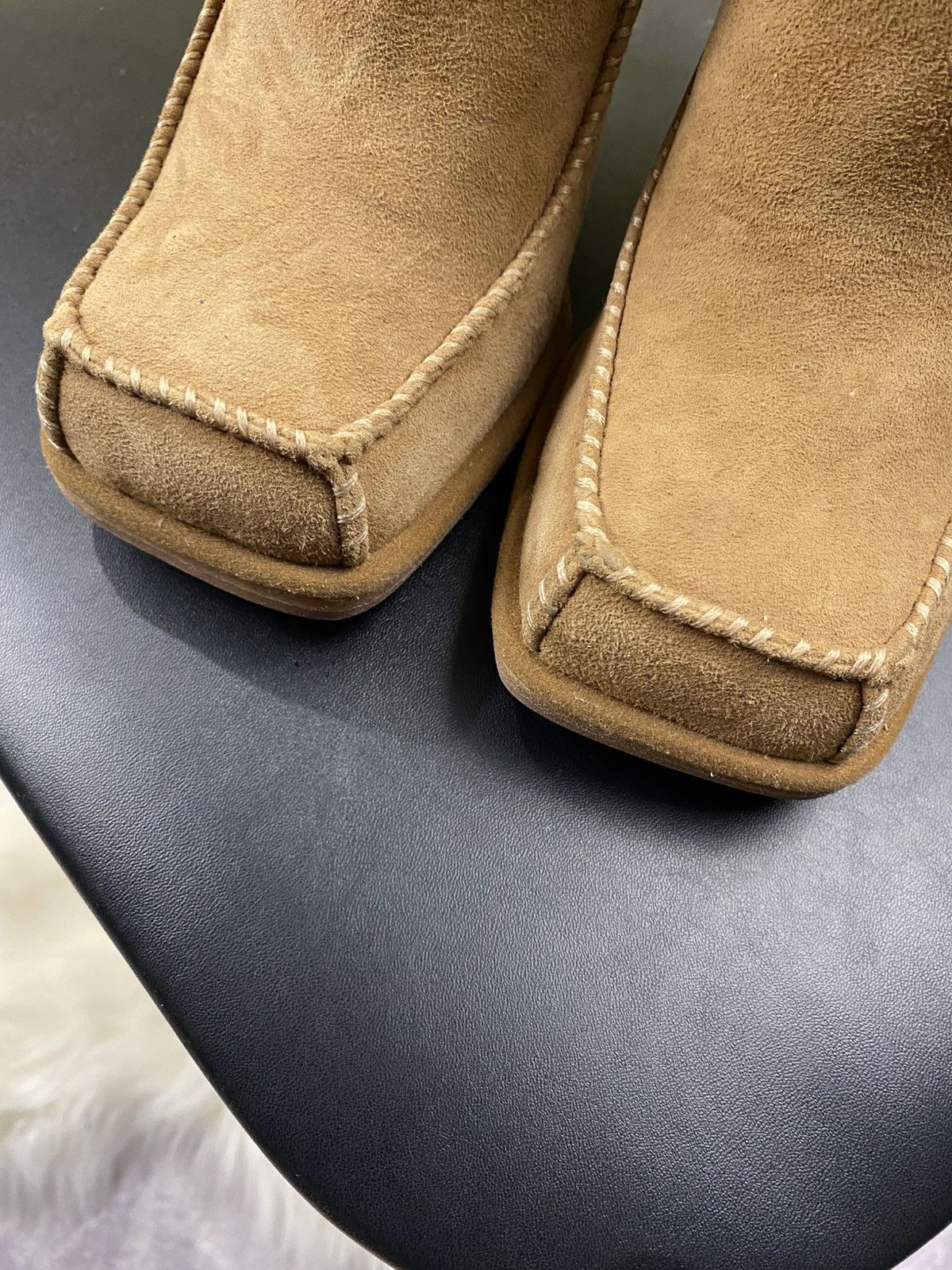 Eckhaus Latta Ugg X Eckhaus Latta Beige Square Toe Heel Boots Size: 37 Size US 7 / IT 37 - 4 Thumbnail