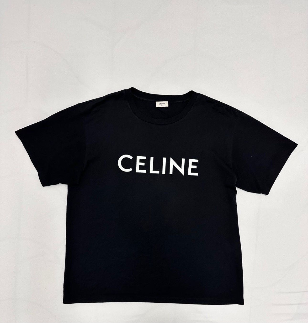 Image of Celine Authentic T-Shirt in Black, Men's (Size XL)