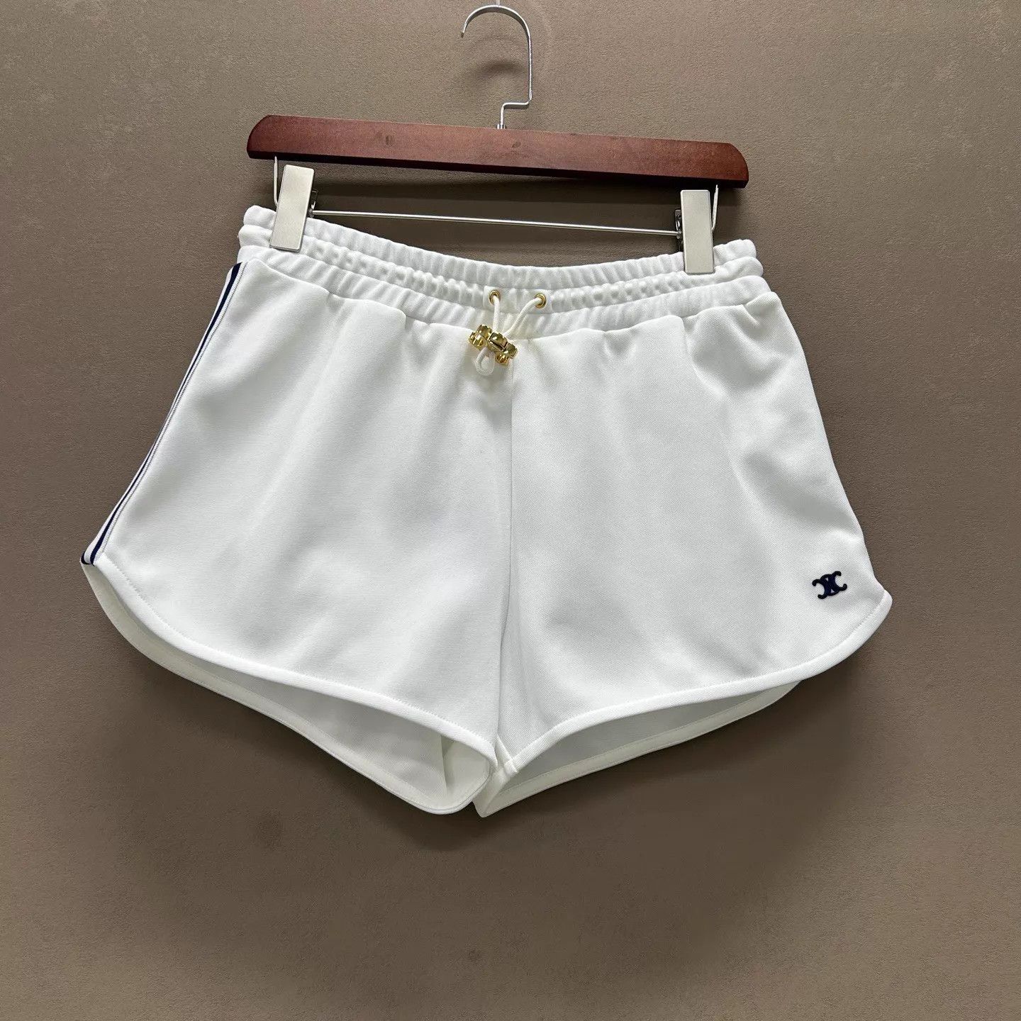 Celine Celine Triomphe Gold Buckle Short S New With Tags Size 26" / US 2 / IT 38 - 1 Thumbnail