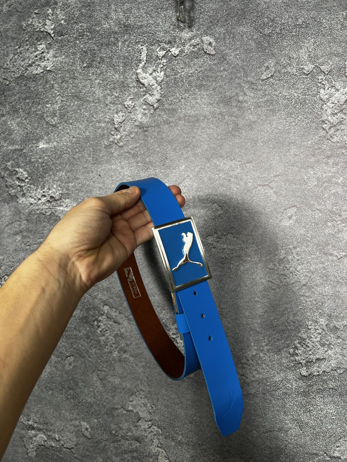 Puma Vintage Y2k Puma Leather Belt With Metal Buckle Size ONE SIZE - 1 Thumbnail