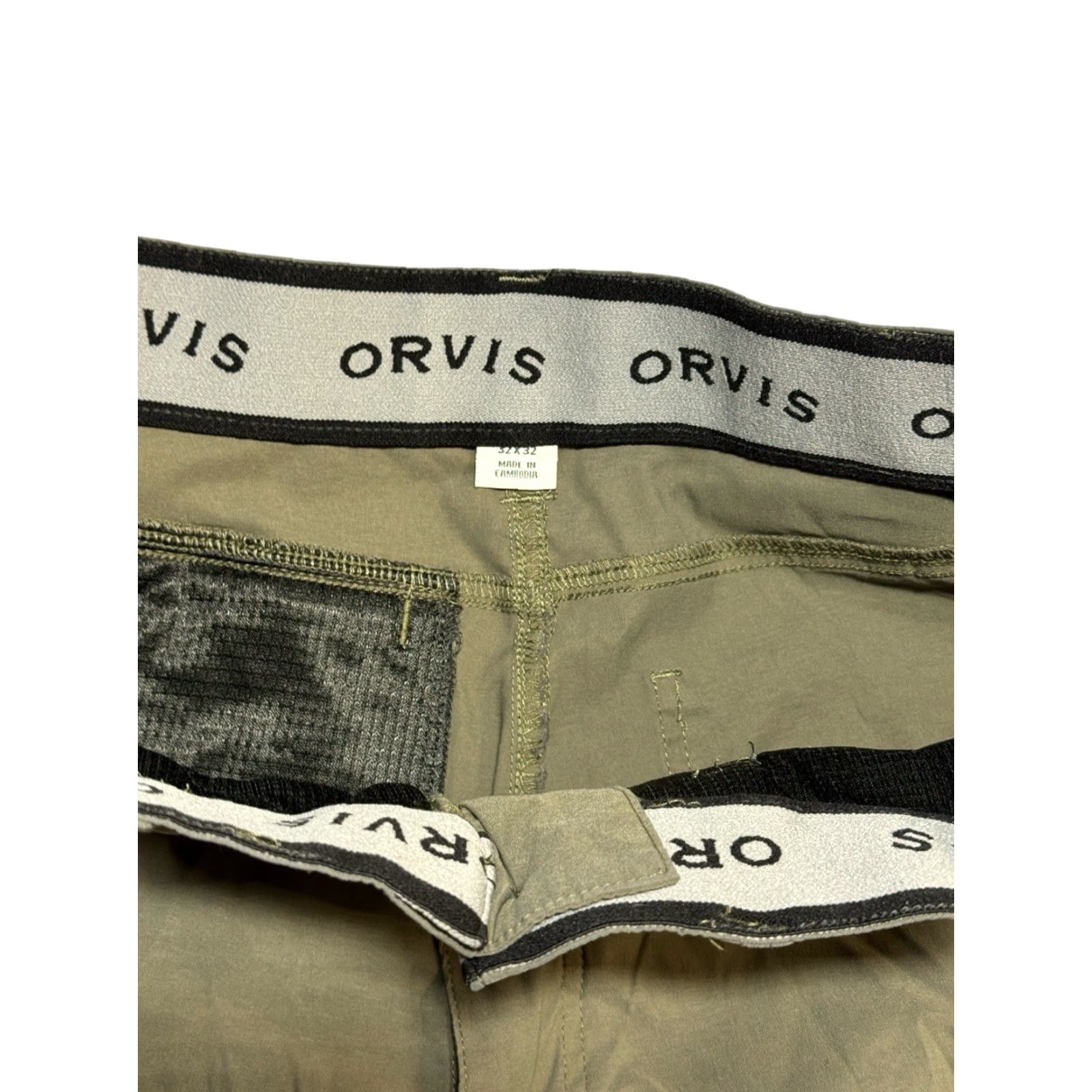 Orvis Orvis Mens Pants 32x32 Chino Water Repellent Stretch 5-Pocket Media Pocket Khaki Beige Regular Straight Front Men Size US 32 / EU 48 - 6 Thumbnail