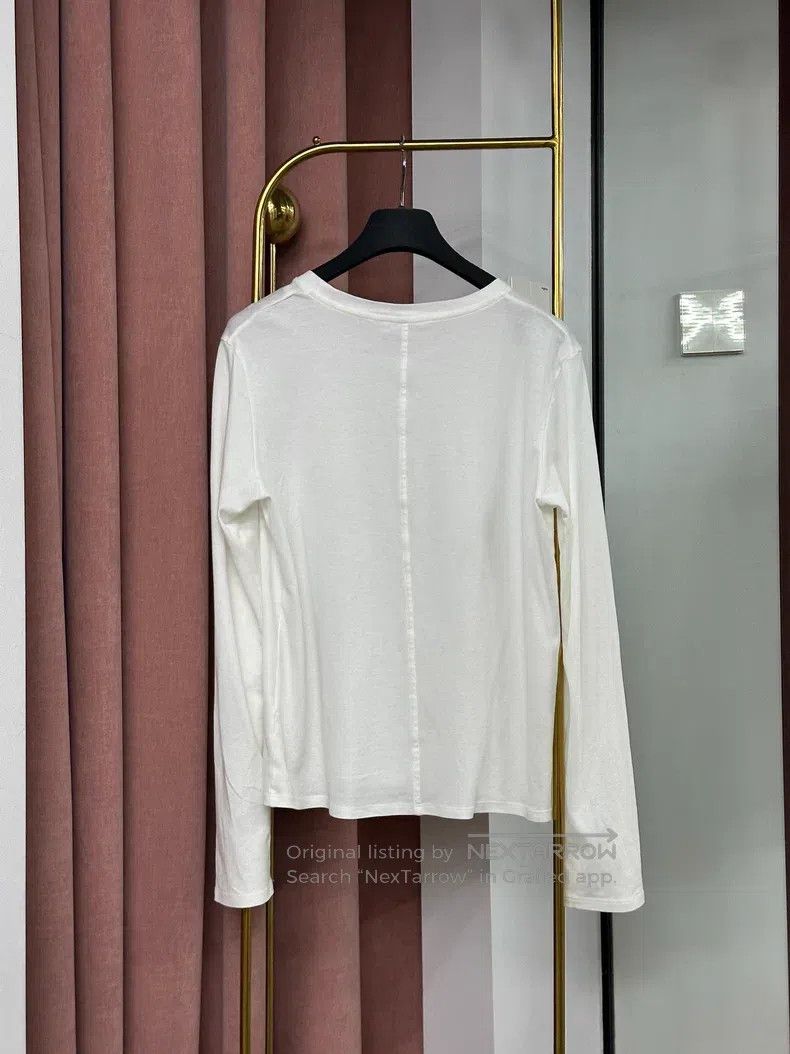 The Row The Row White long-sleeved T-shirt Size XS / US 0-2 / IT 36-38 - 2 Thumbnail