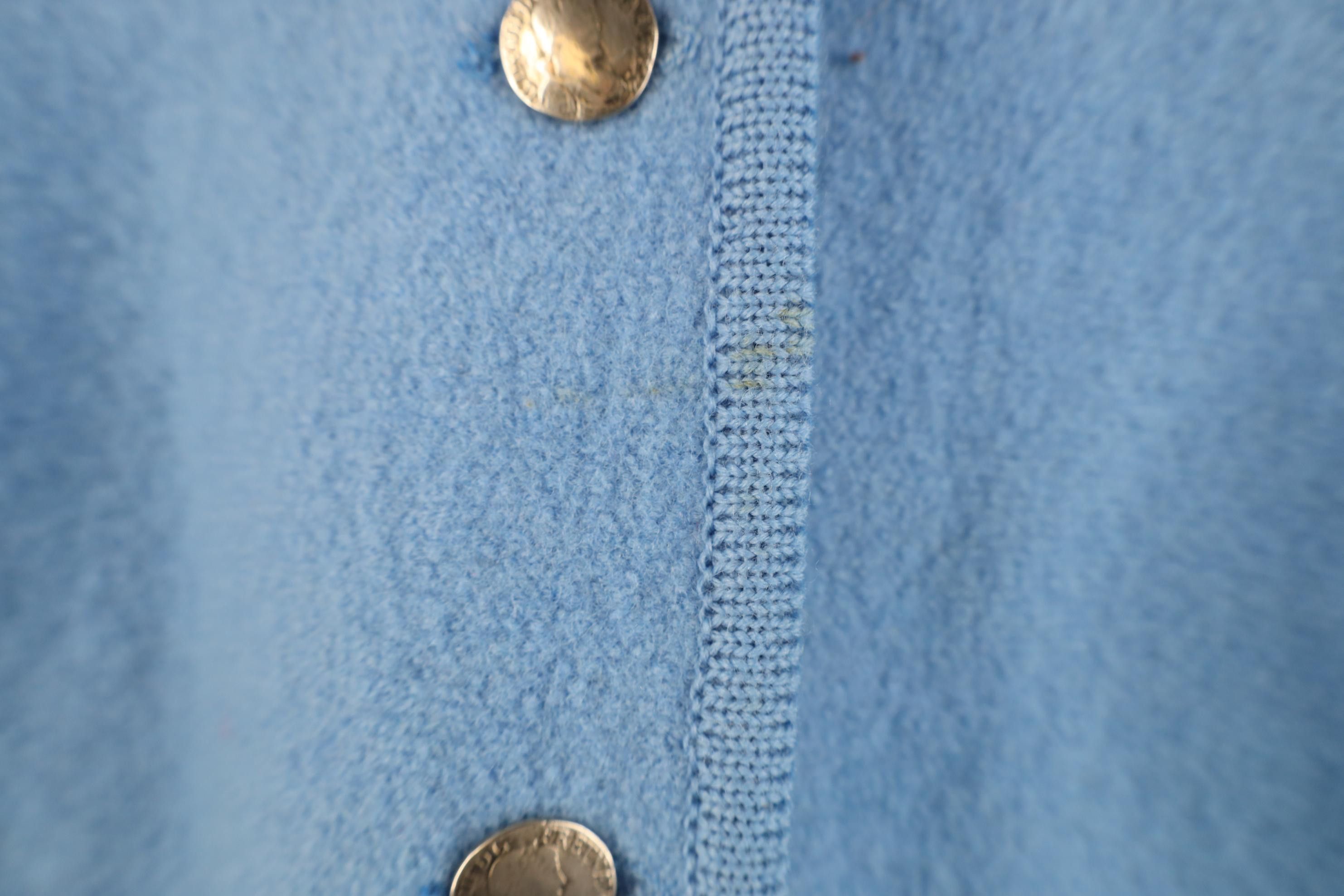 Vintage Vintage 90s Streetwear Boiled Wool Cardigan Jacket Blue Size M / US 6-8 / IT 42-44 - 13 Thumbnail