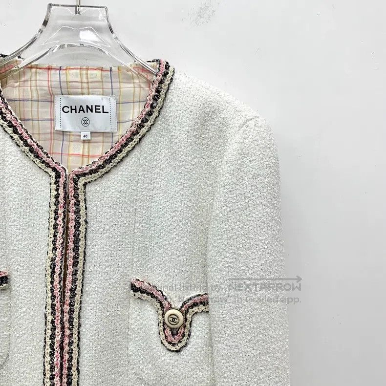 Chanel Chanel Station series white rolled edge design cotton mult Size S / US 4 / IT 40 - 3 Thumbnail