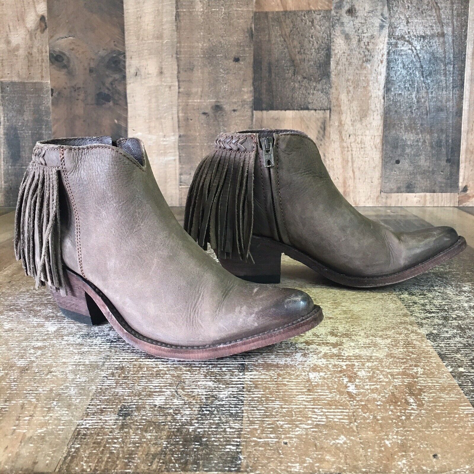 Old Gringo Old Gringo OG Side Zip Tassel Ankle Boots Booties Womens 7 B Size US 7 / IT 37 - 5 Thumbnail