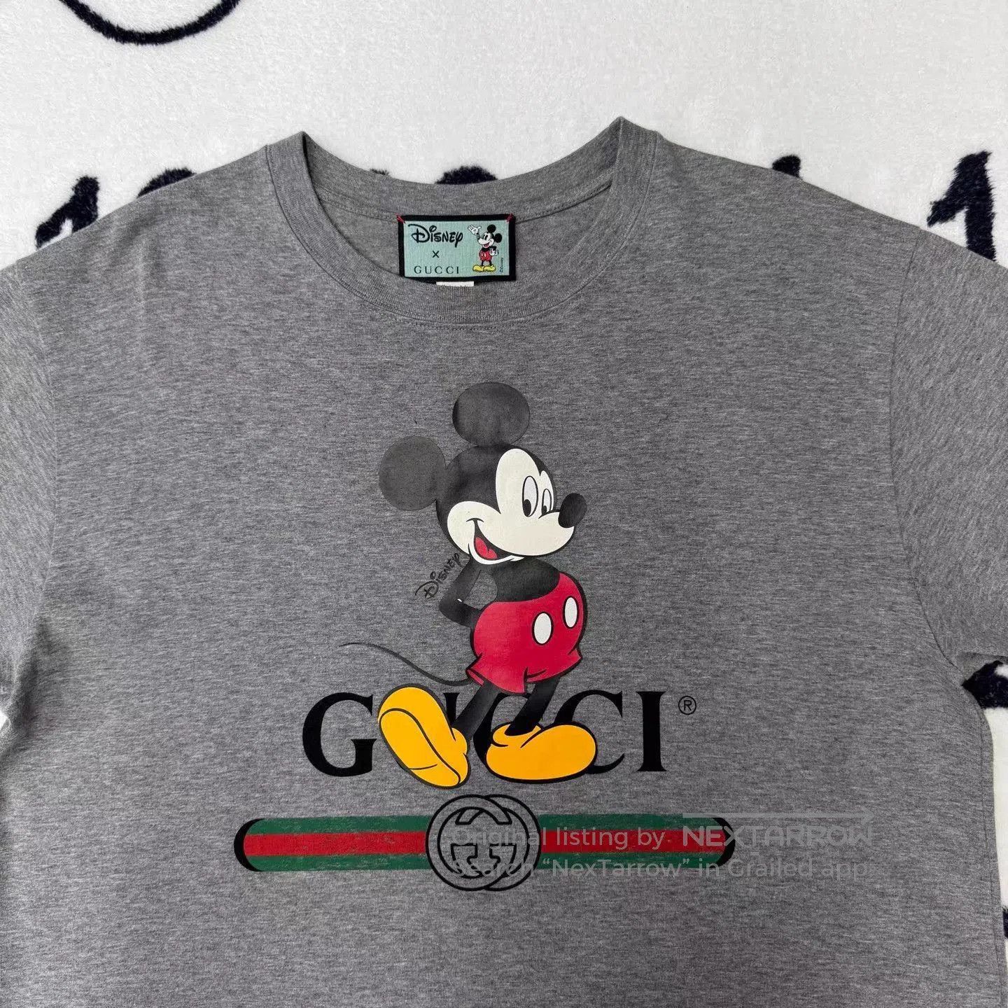 Gucci Gray Mickey Mouse Graphic Short Sleeve T. Size US M / EU 48-50 / 2 - 2 Thumbnail