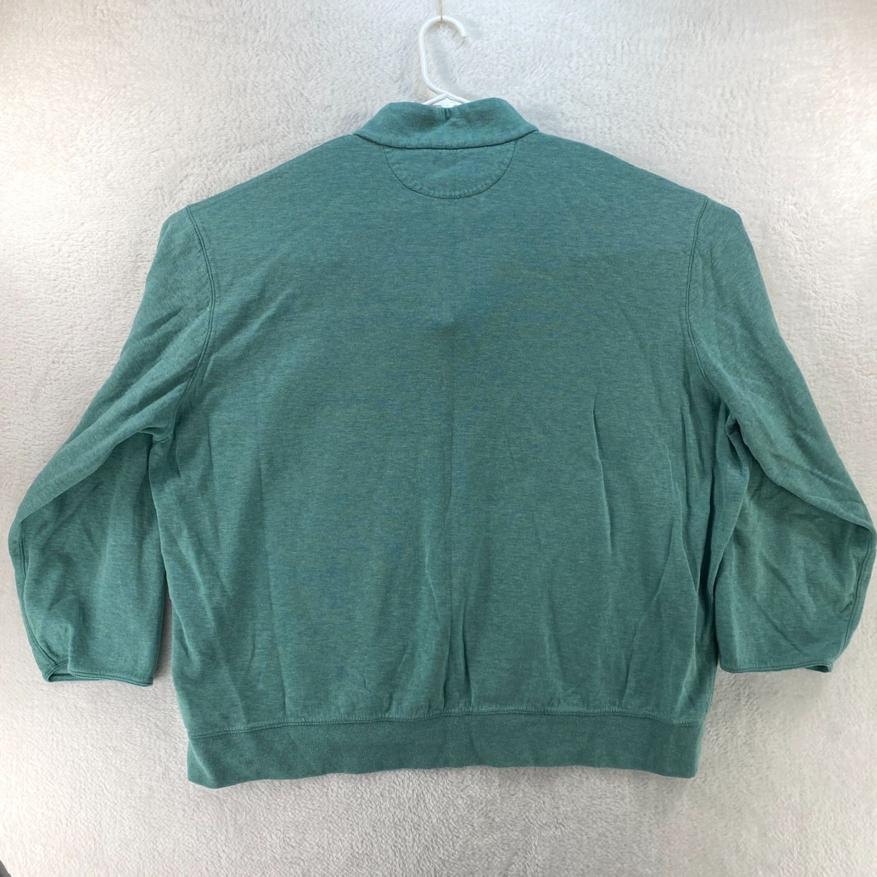 Polo Ralph Lauren Polo Ralph Lauren Mens XXL Green 1/4 Zip Pullover Mock Neck Embroidered Pony Size US XXL / EU 58 / 5 - 2 Thumbnail