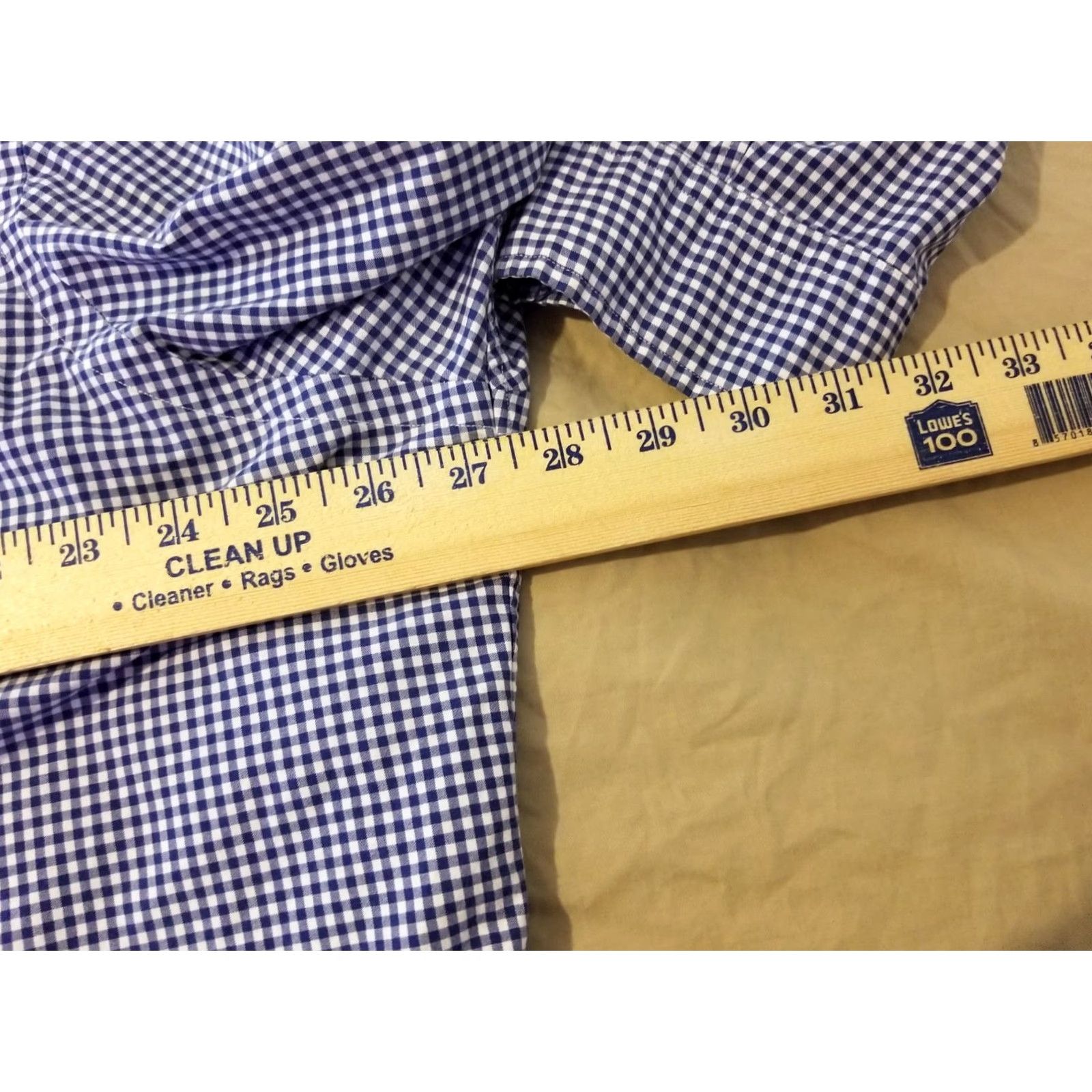 Polo Ralph Lauren Polo Ralph Lauren Shirt 2XL Navy Blue Cotton Button-Up Dress Shirt Mens Casual Size 48R - 4 Thumbnail