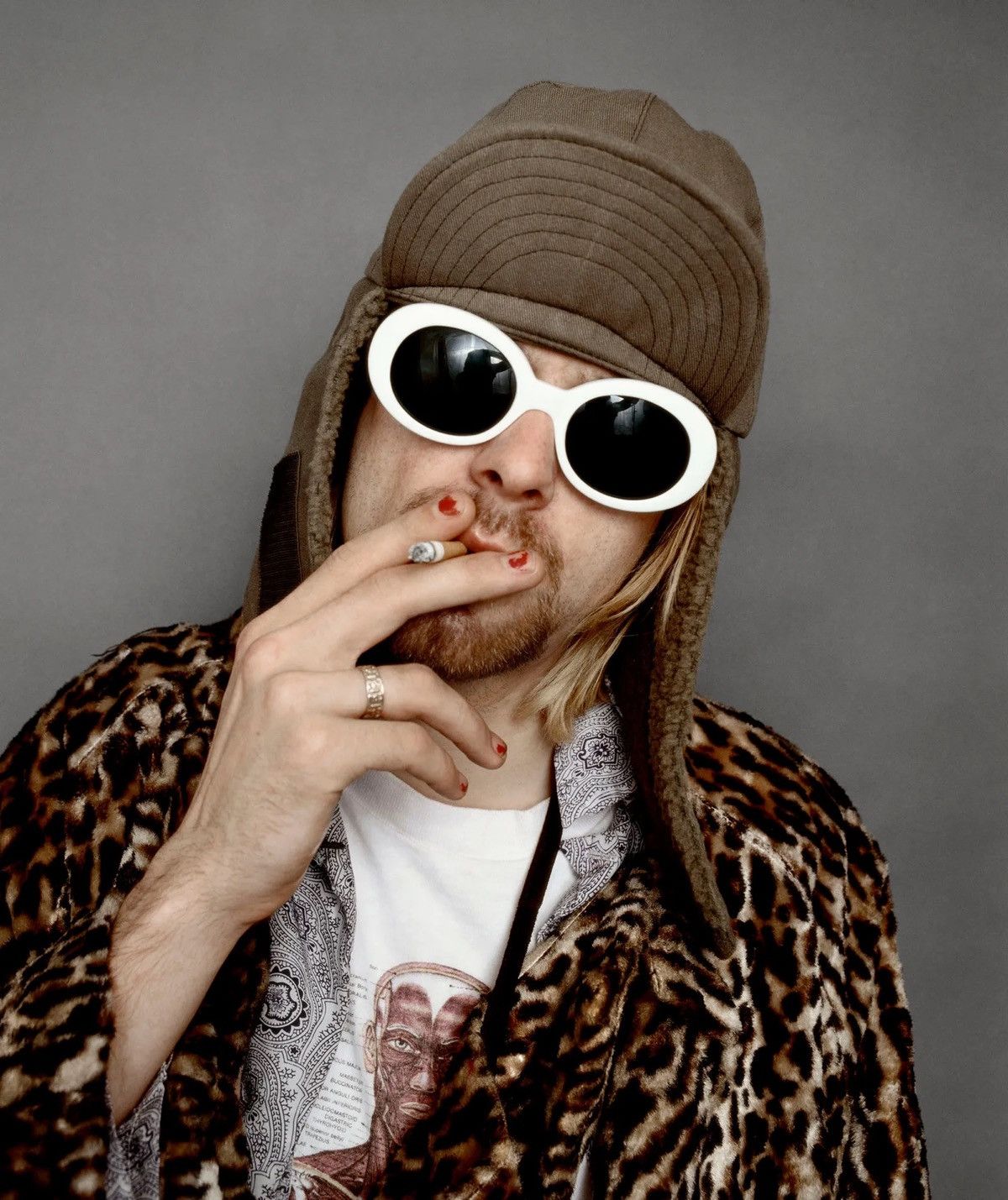 Vintage Clout Goggles Kurt Cobain Sunglasses white Size ONE SIZE - 3 Thumbnail