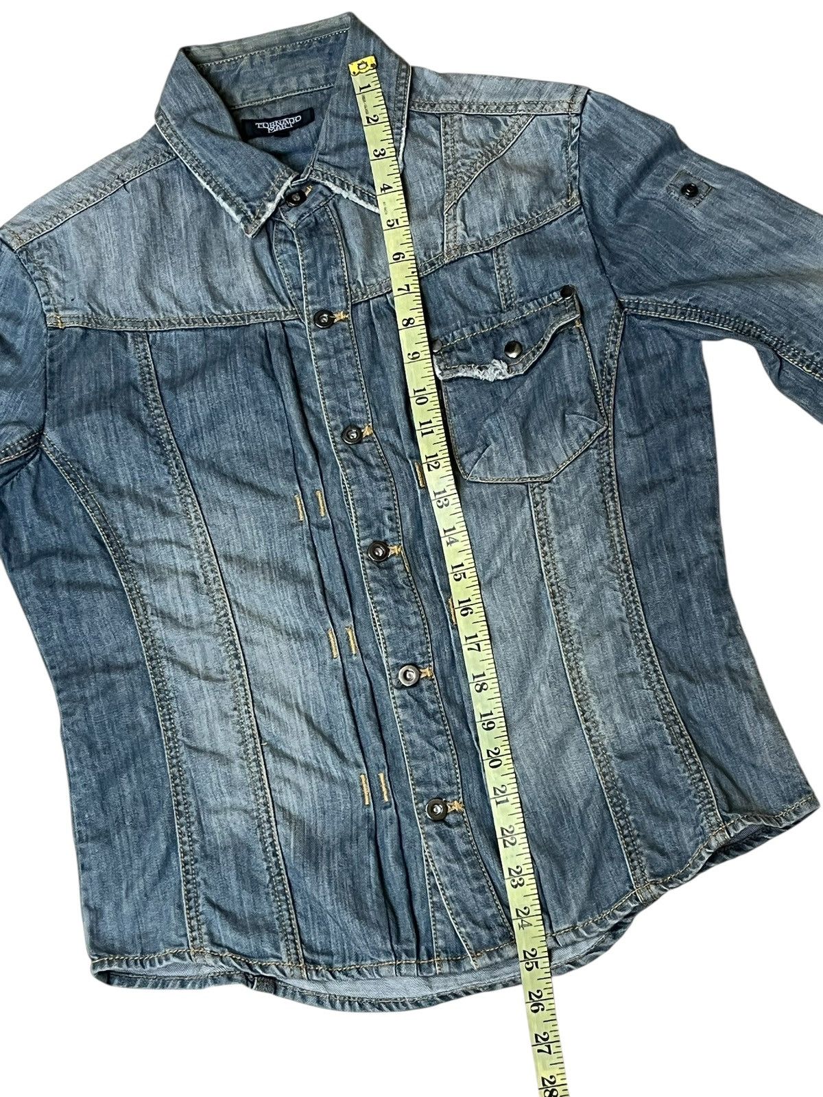 Tornado Mart sick🔥TORNADO MART JAPAN 3quarter hand trucker denim jacket Size US M / EU 48-50 / 2 - 14 Thumbnail