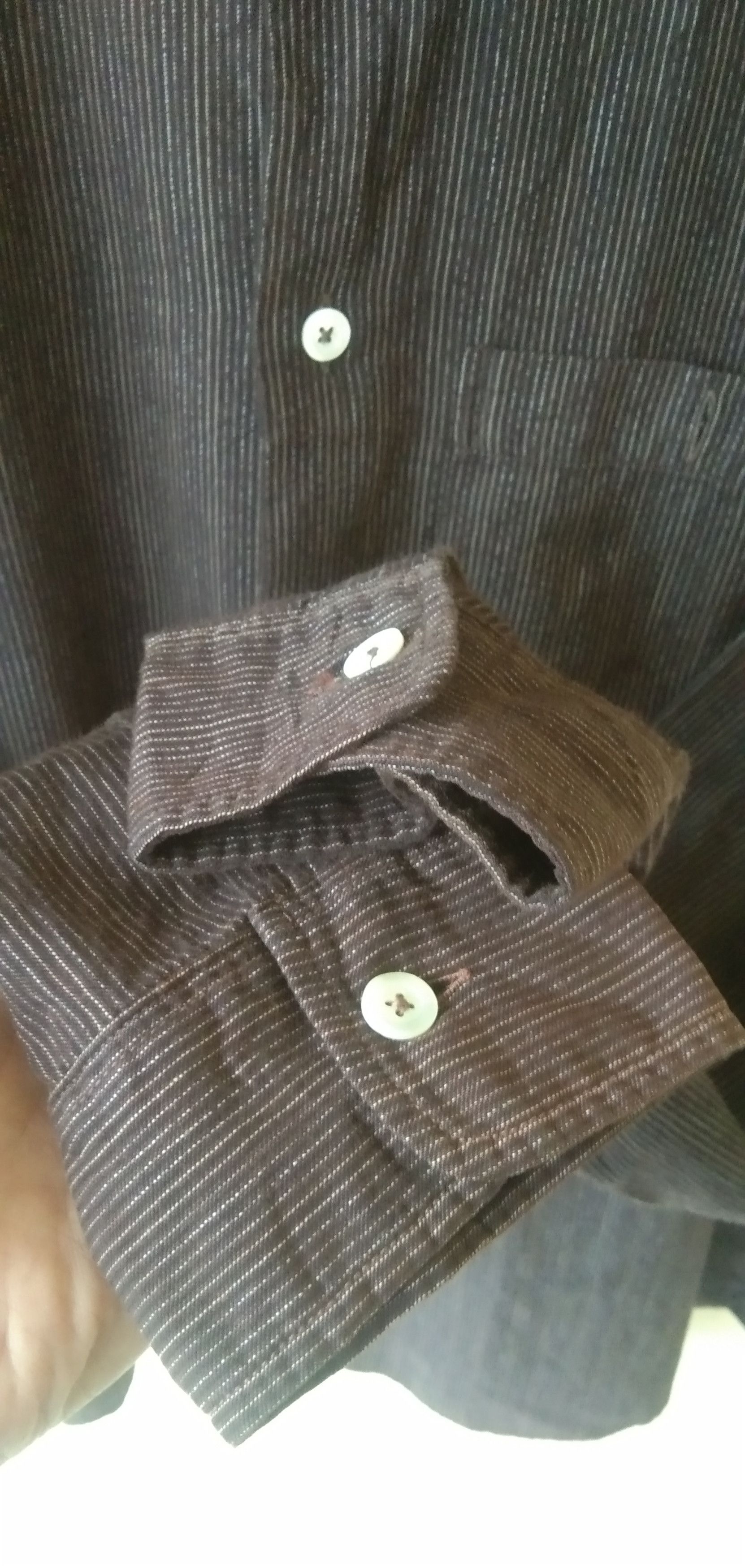 C.P. Company × Vintage Cp company brown stripe button shirt Size US XL / EU 56 / 4 - 4 Thumbnail
