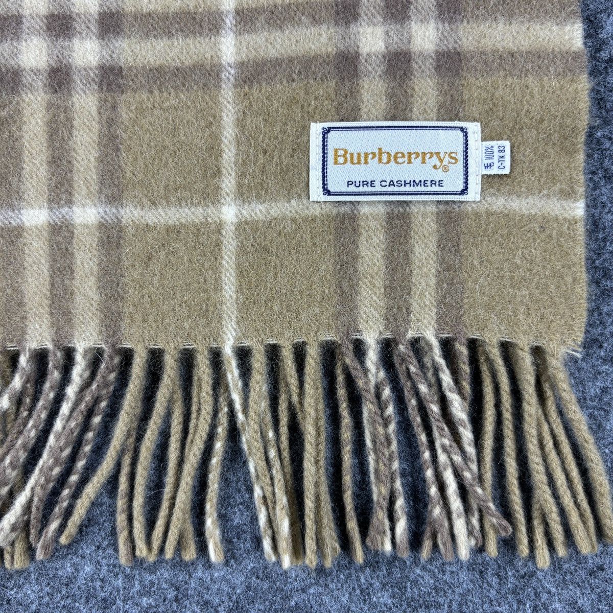 Burberry × Vintage Burberry Scarf # D703 # Muffler # Neckwear Size ONE SIZE - 3 Thumbnail
