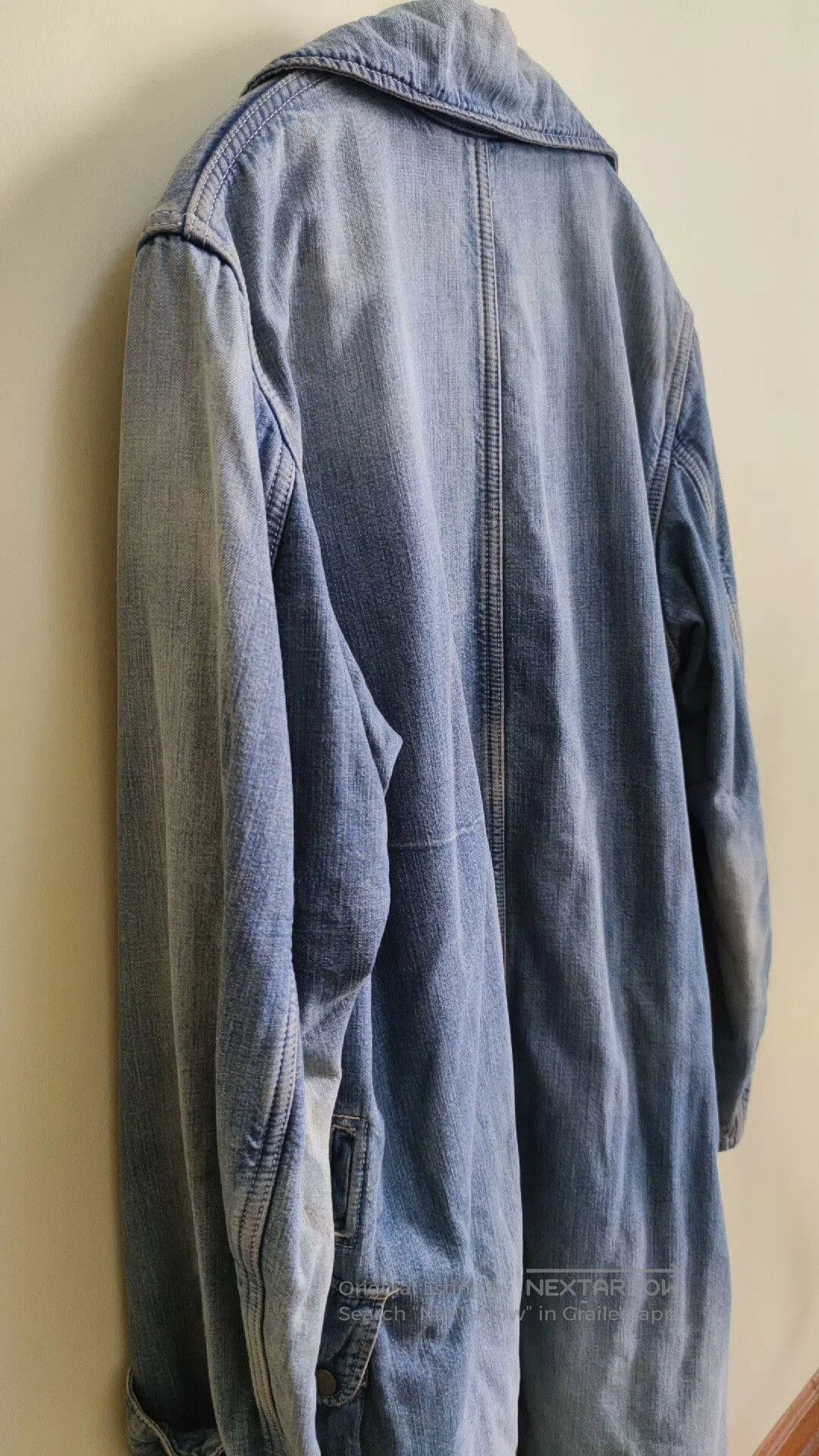 ANACHRONORM Vintage Anachronorm Denim Wool Coat. Size US M / EU 48-50 / 2 - 3 Thumbnail